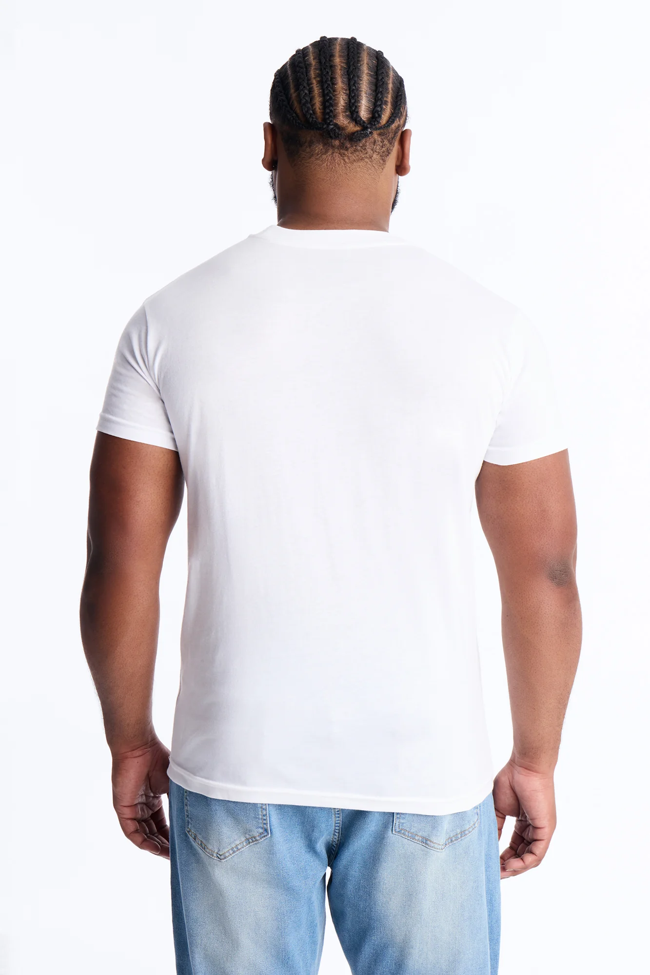 Classic Muscle Fit Tee - White - Image 7