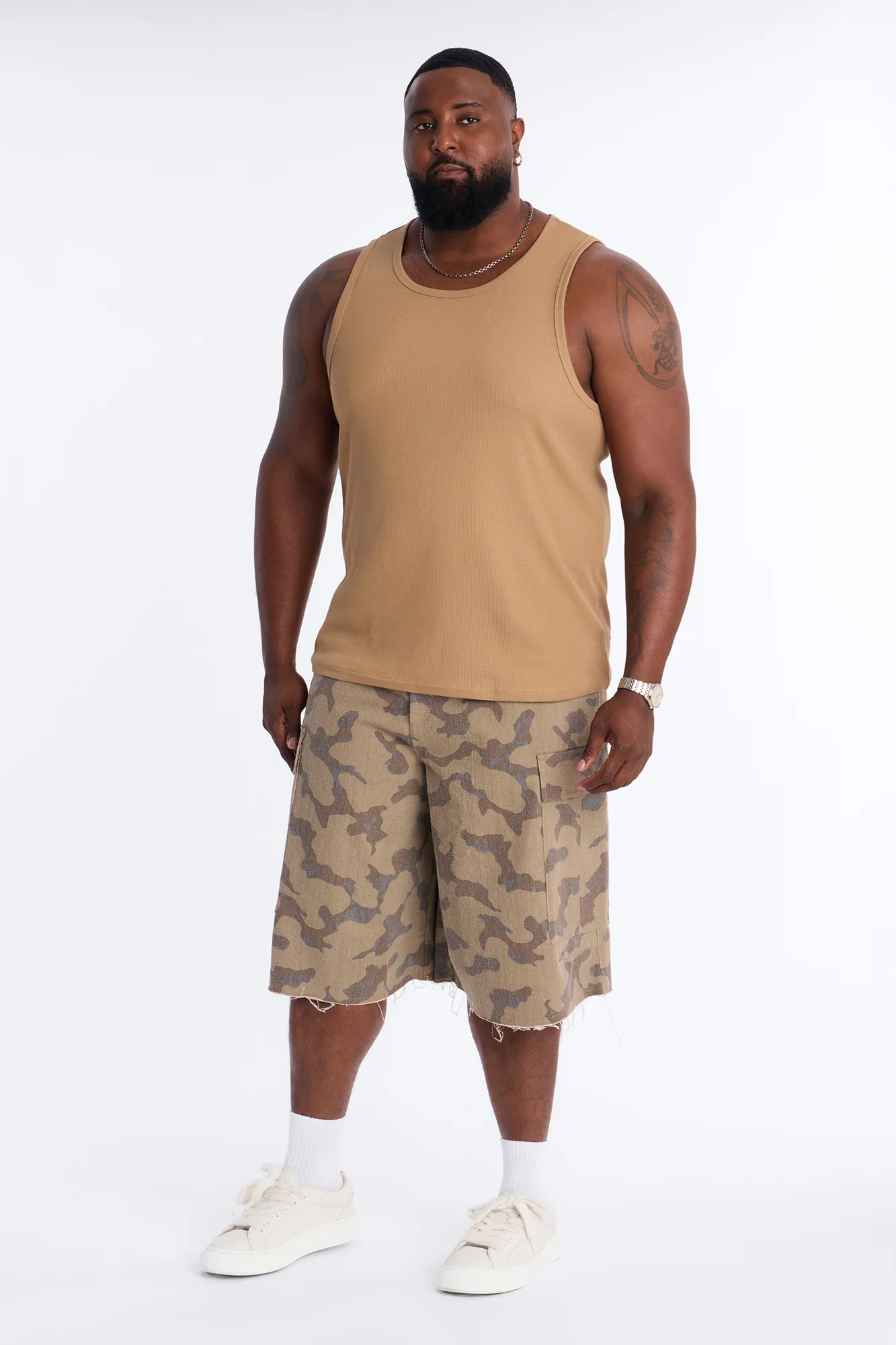 Classic Ribbed Tank Top - Chocolate - Image 5