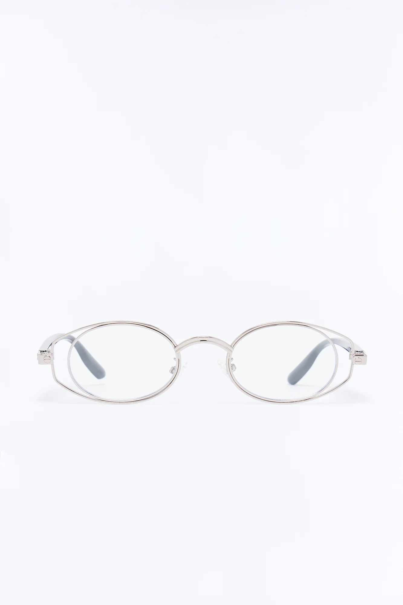 Clear As Can Be Glasses - Silver - Image 3
