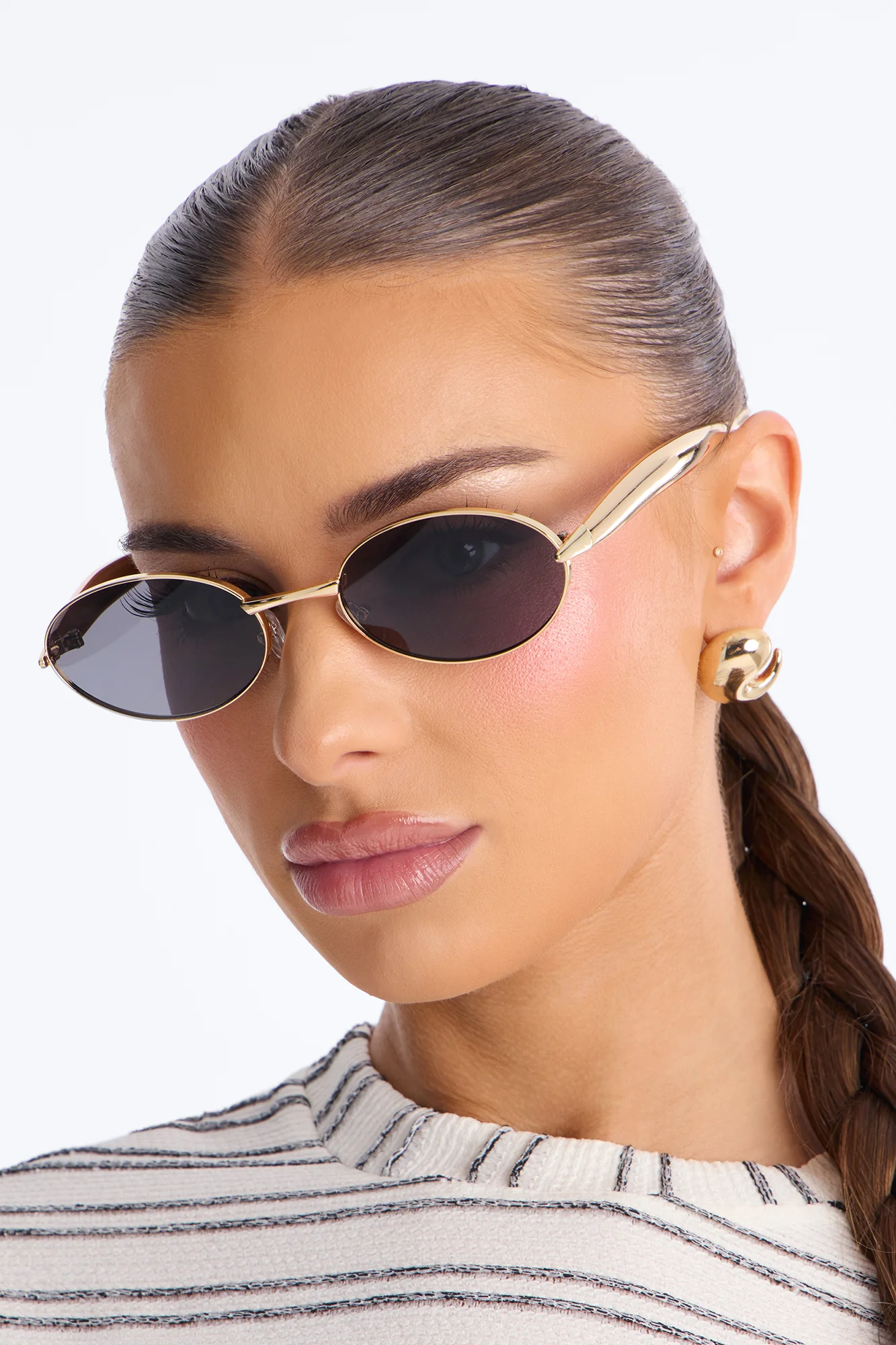 Clearly Into You Sunglasses - Gold