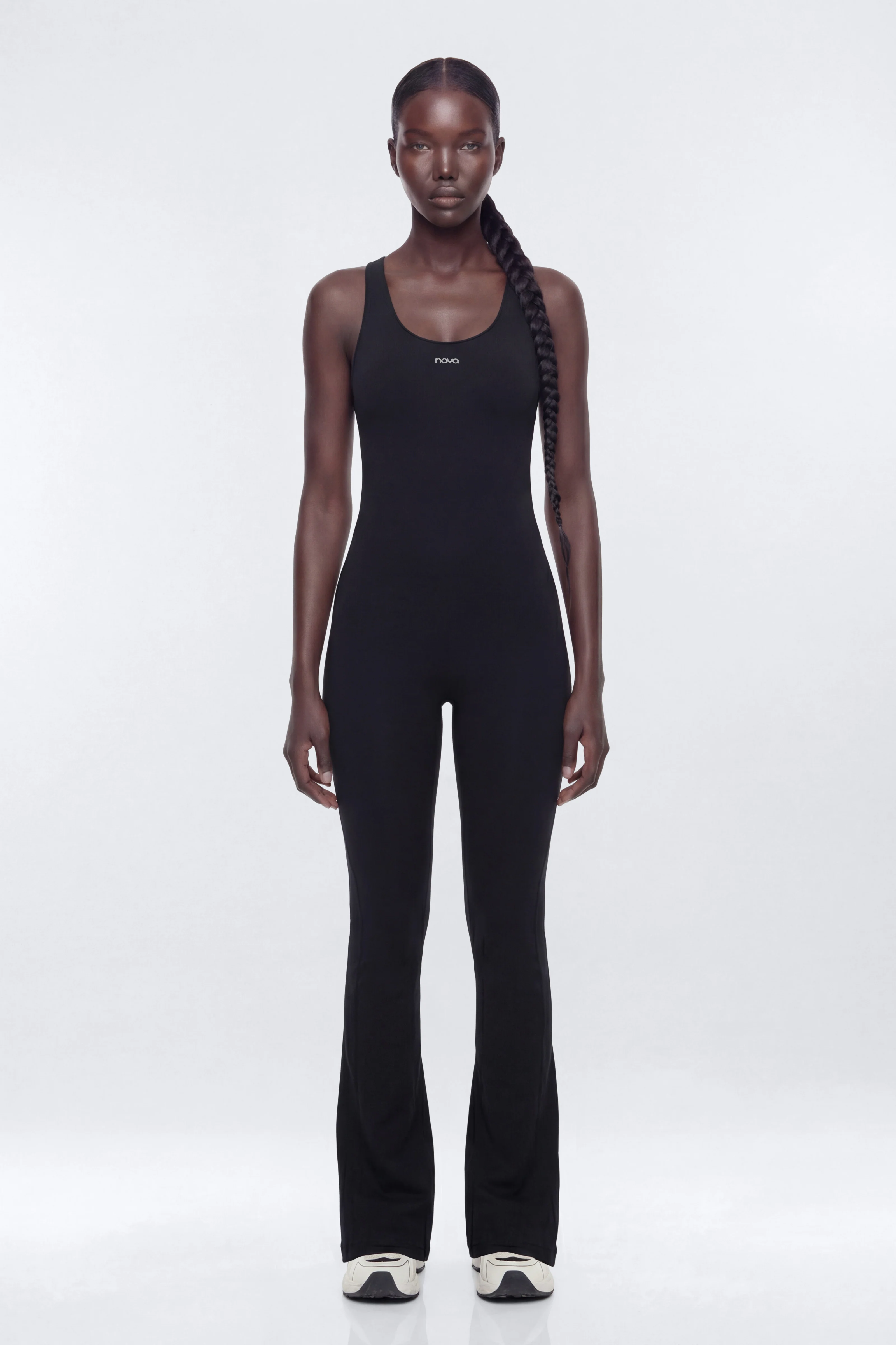 CloudForm™ 32″ Inseam Backless Sports Jumpsuit - Black - Image 3