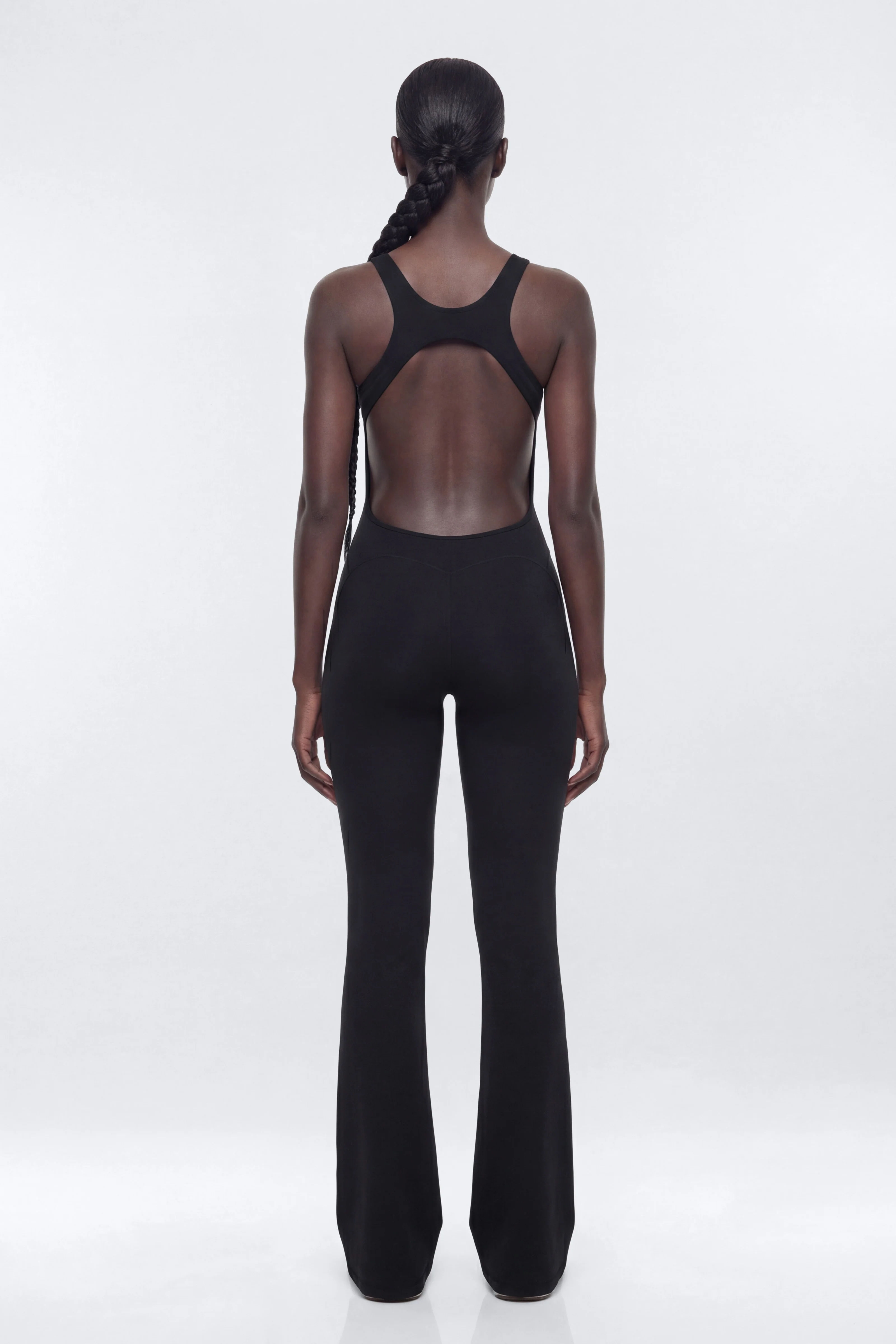 CloudForm™ 32″ Inseam Backless Sports Jumpsuit - Black - Image 4