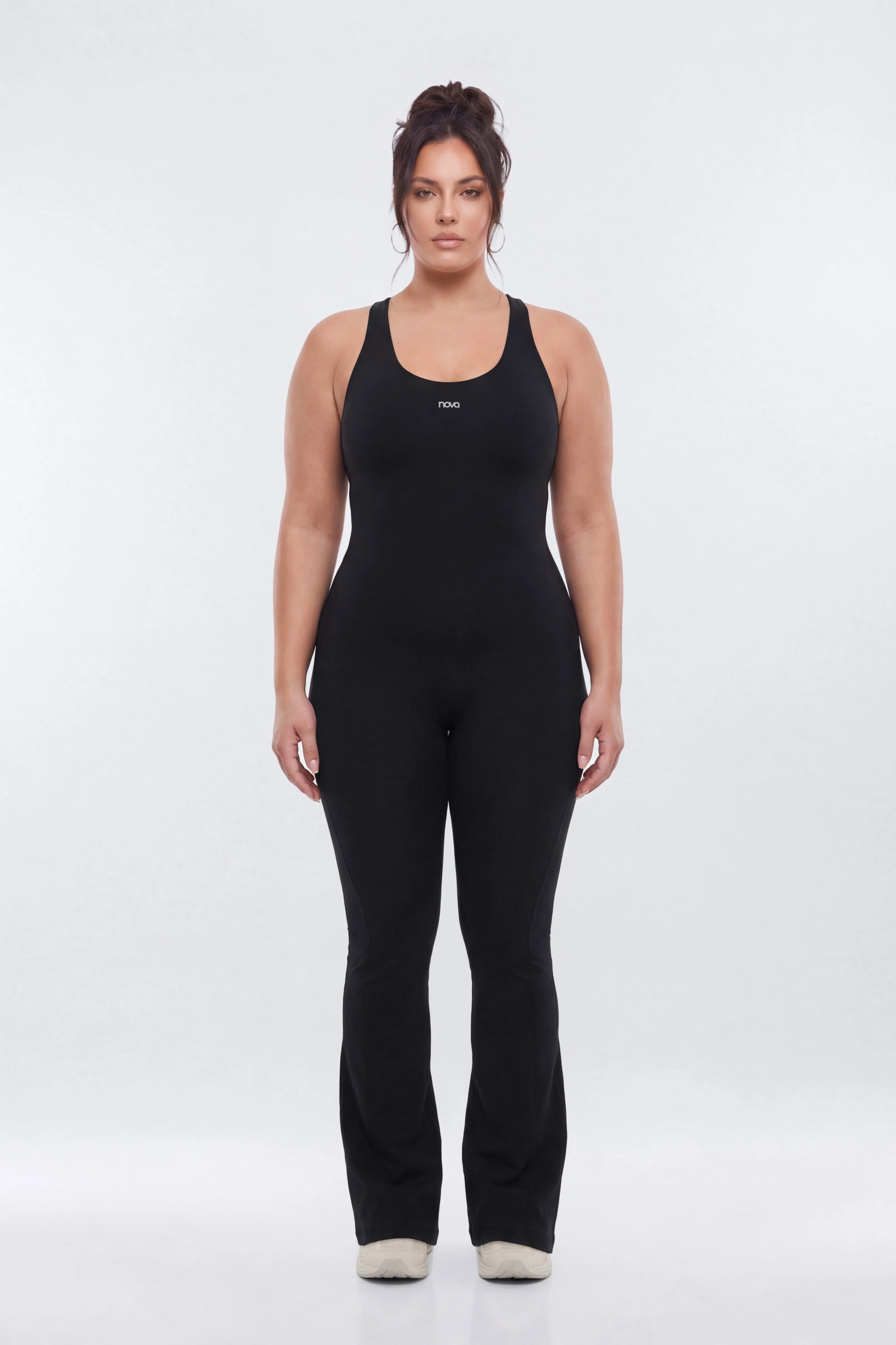 CloudForm™ 32″ Inseam Backless Sports Jumpsuit - Black - Image 6