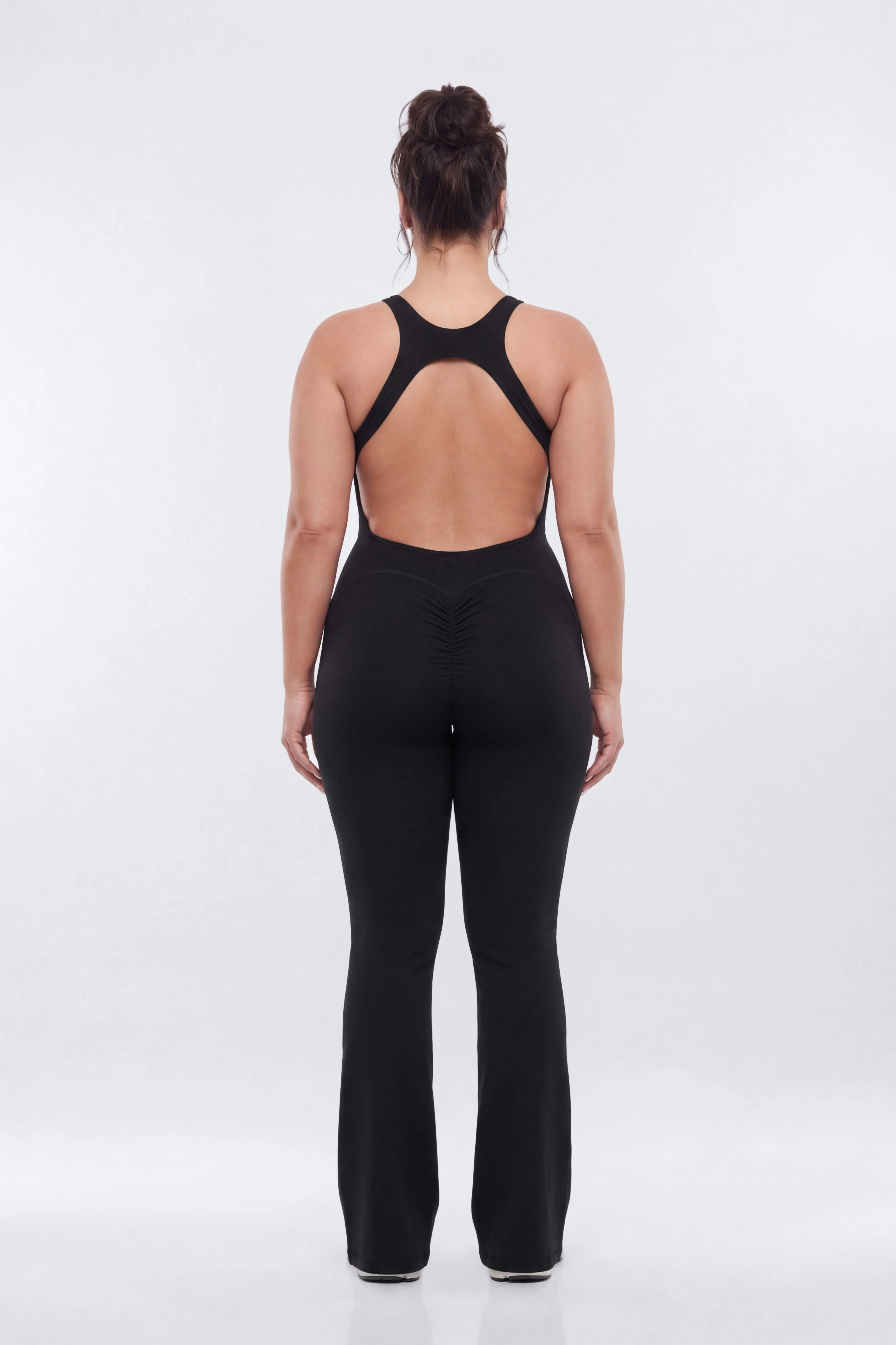 CloudForm™ 32″ Inseam Backless Sports Jumpsuit - Black - Image 8