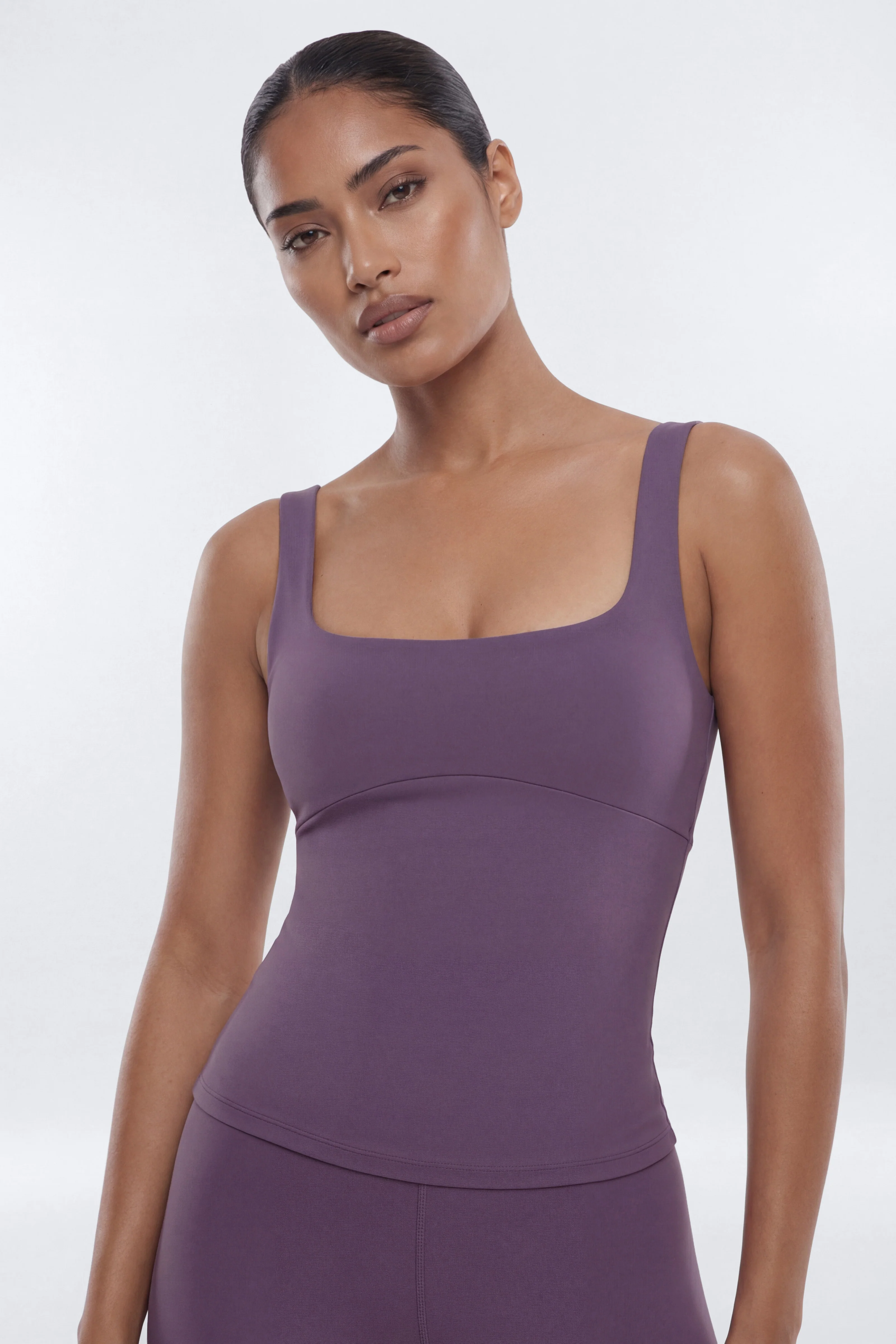 CloudForm™ Cut Out Back Sport Tank - Iris