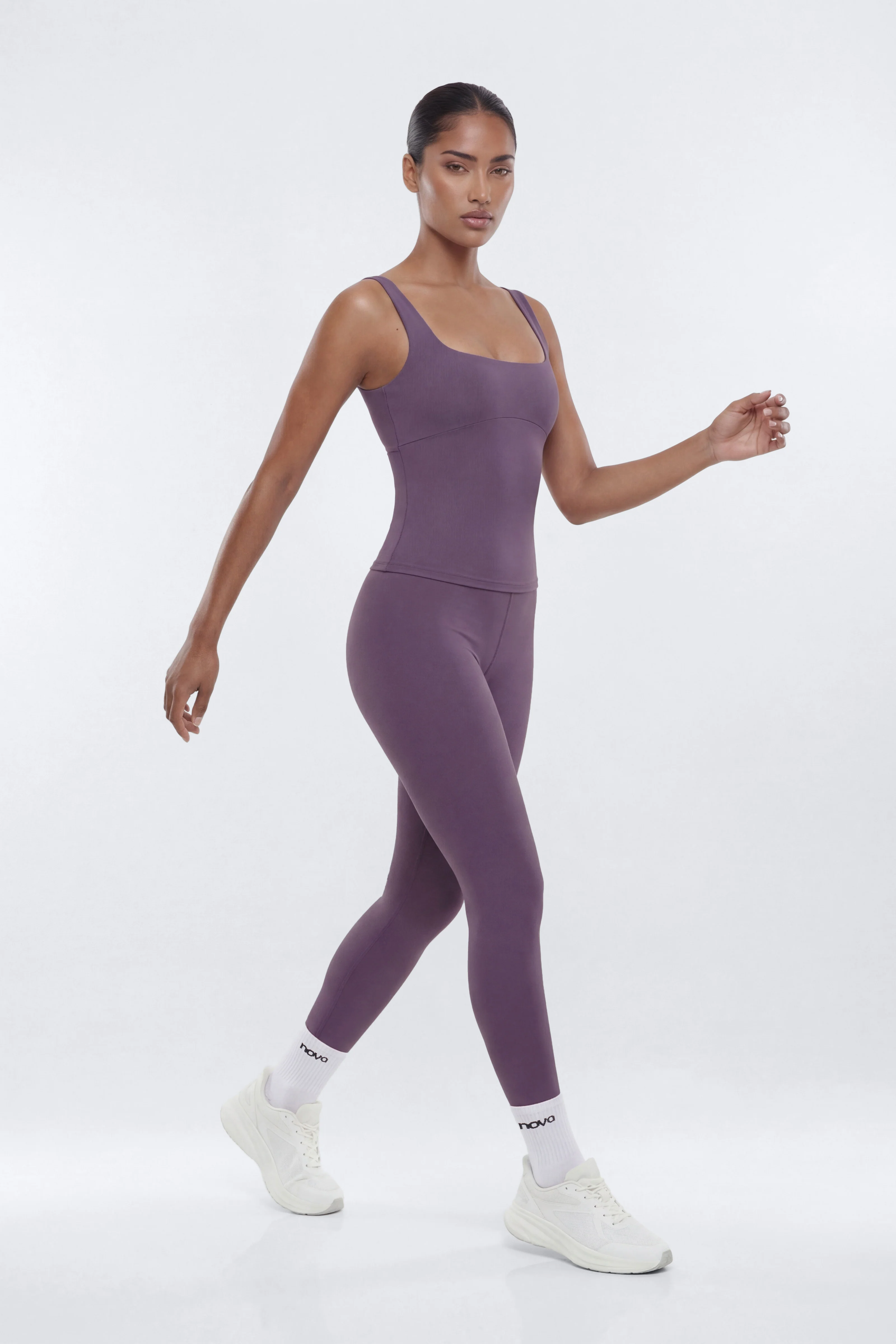 CloudForm™ Cut Out Back Sport Tank - Iris - Image 3