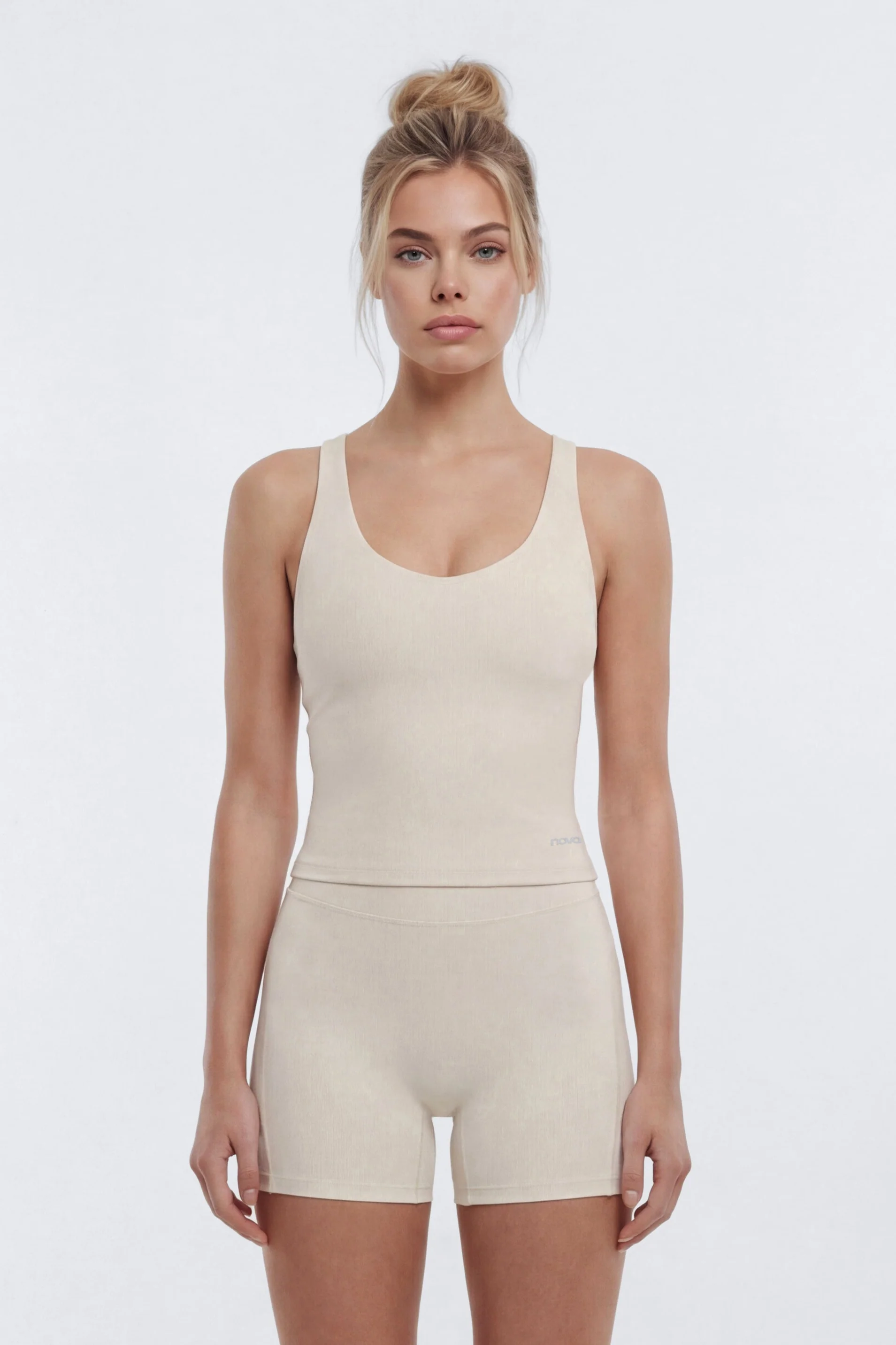 CloudForm™ Racer Back Sports Top - Beige