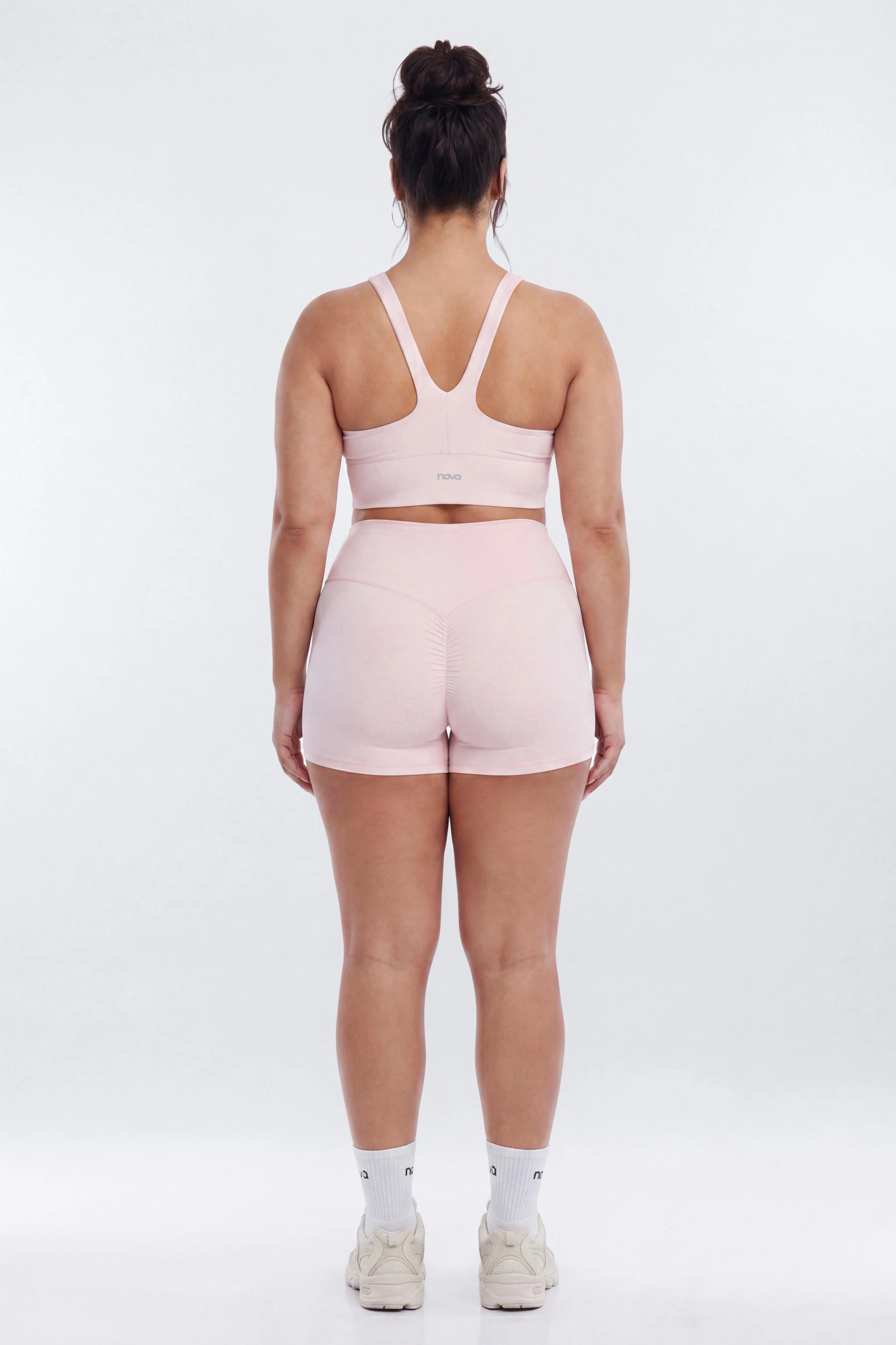 CloudForm™ Ruched Sports Bra - Blush - Image 8