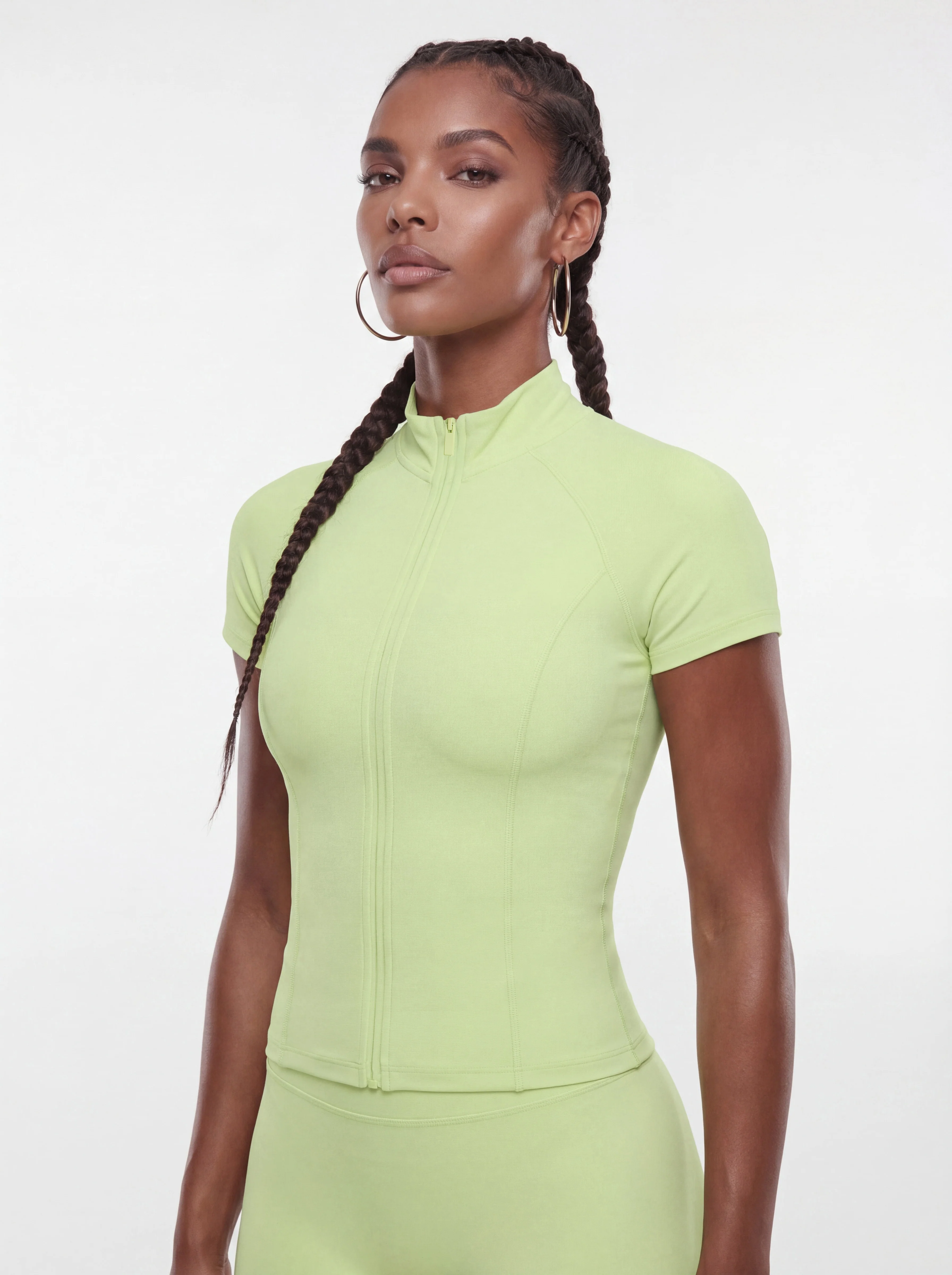 CloudForm™ Short Sleeve Full Zip Jacket - Pistachio - Image 2