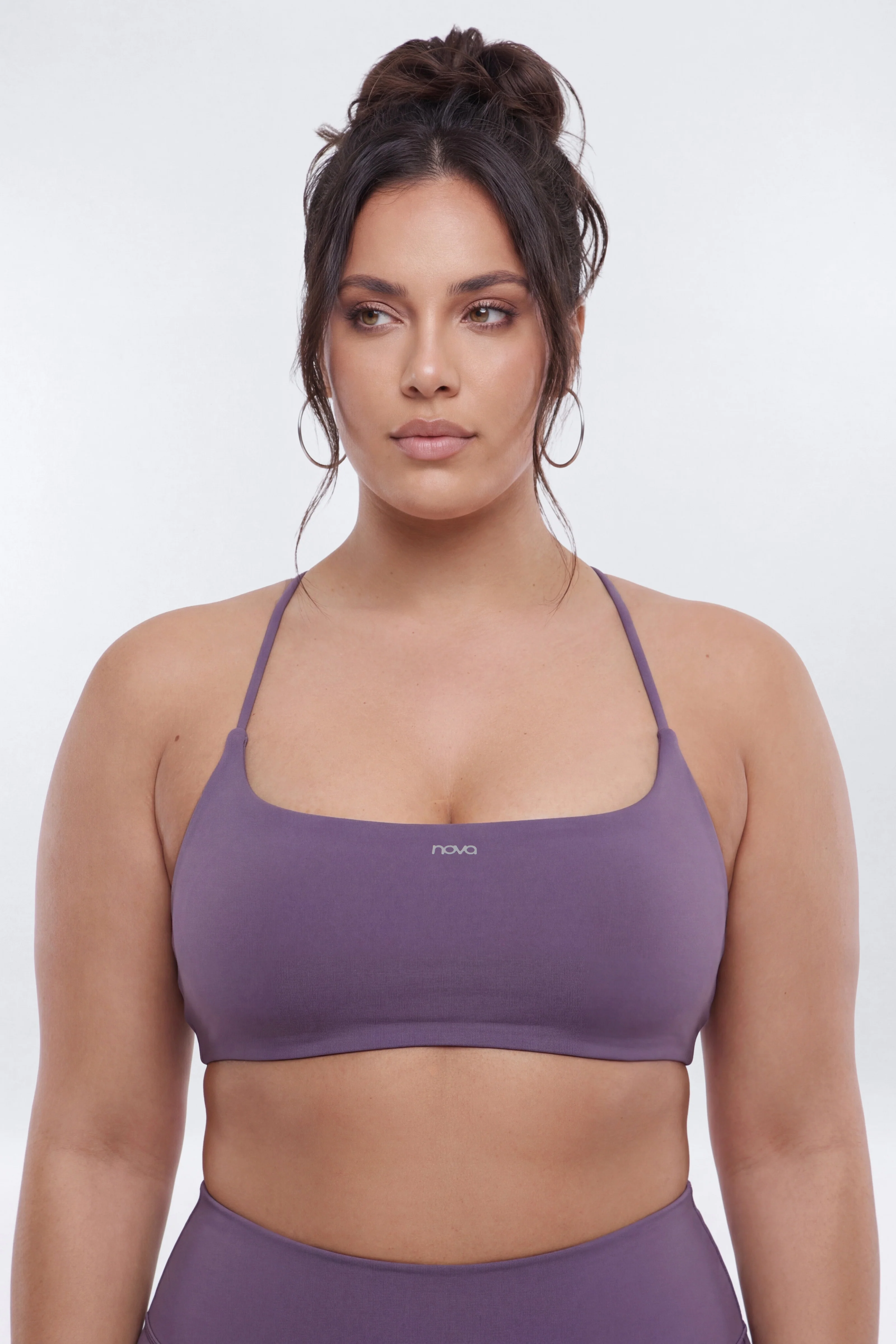 CloudForm™ Strappy Back Sports Bra - Iris - Image 5