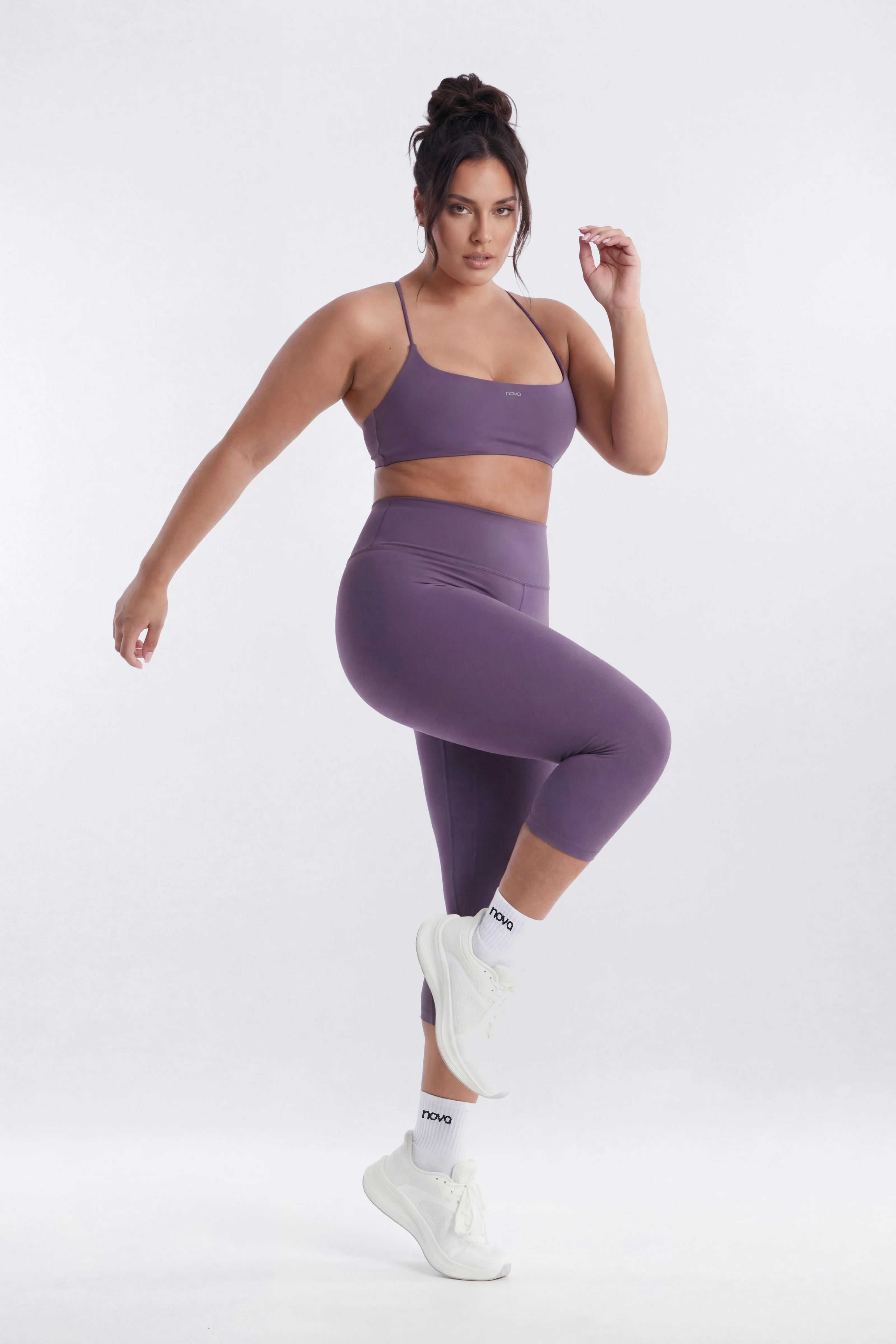 CloudForm™ Strappy Back Sports Bra - Iris - Image 6