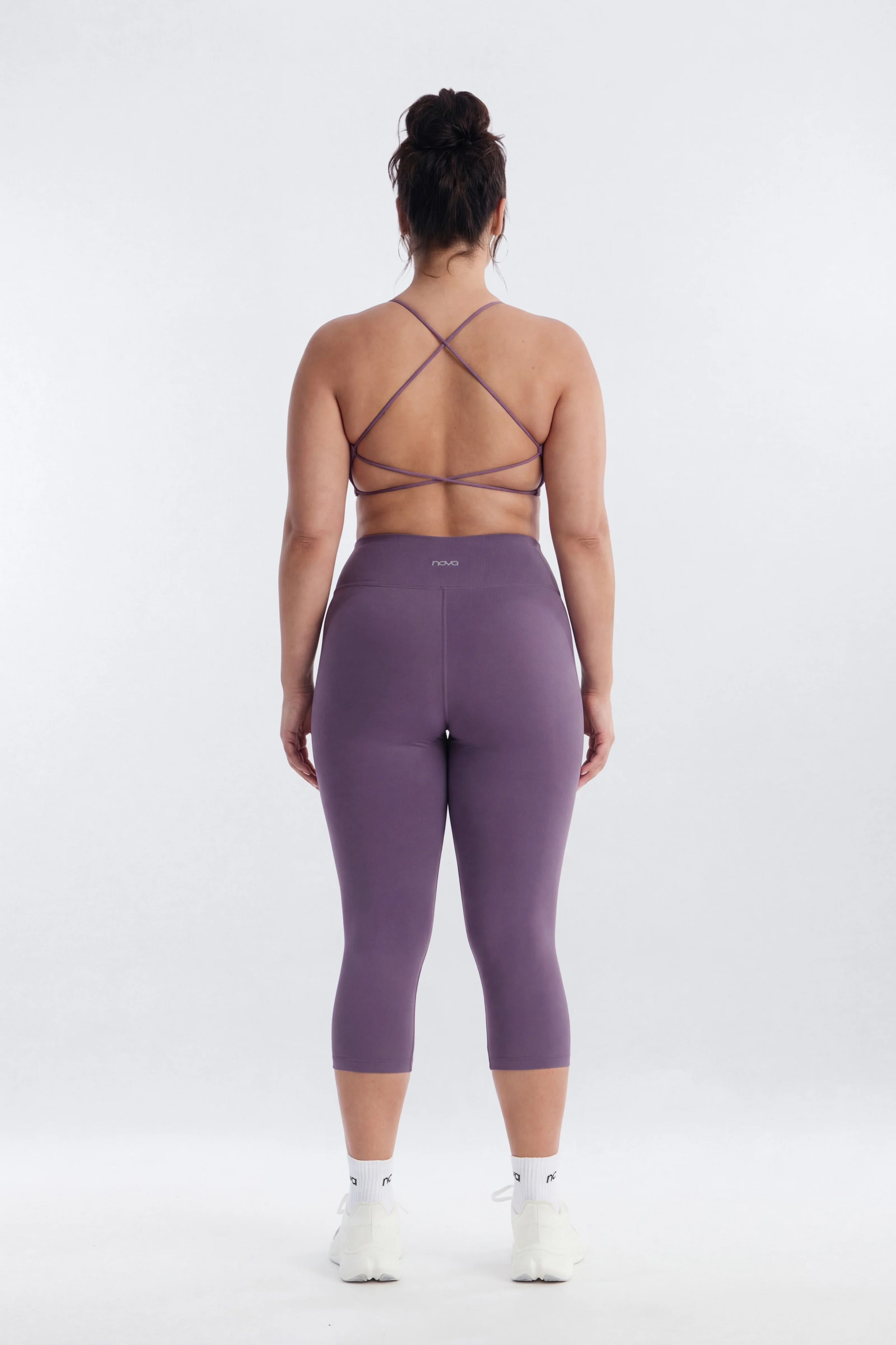 CloudForm™ Strappy Back Sports Bra - Iris - Image 8