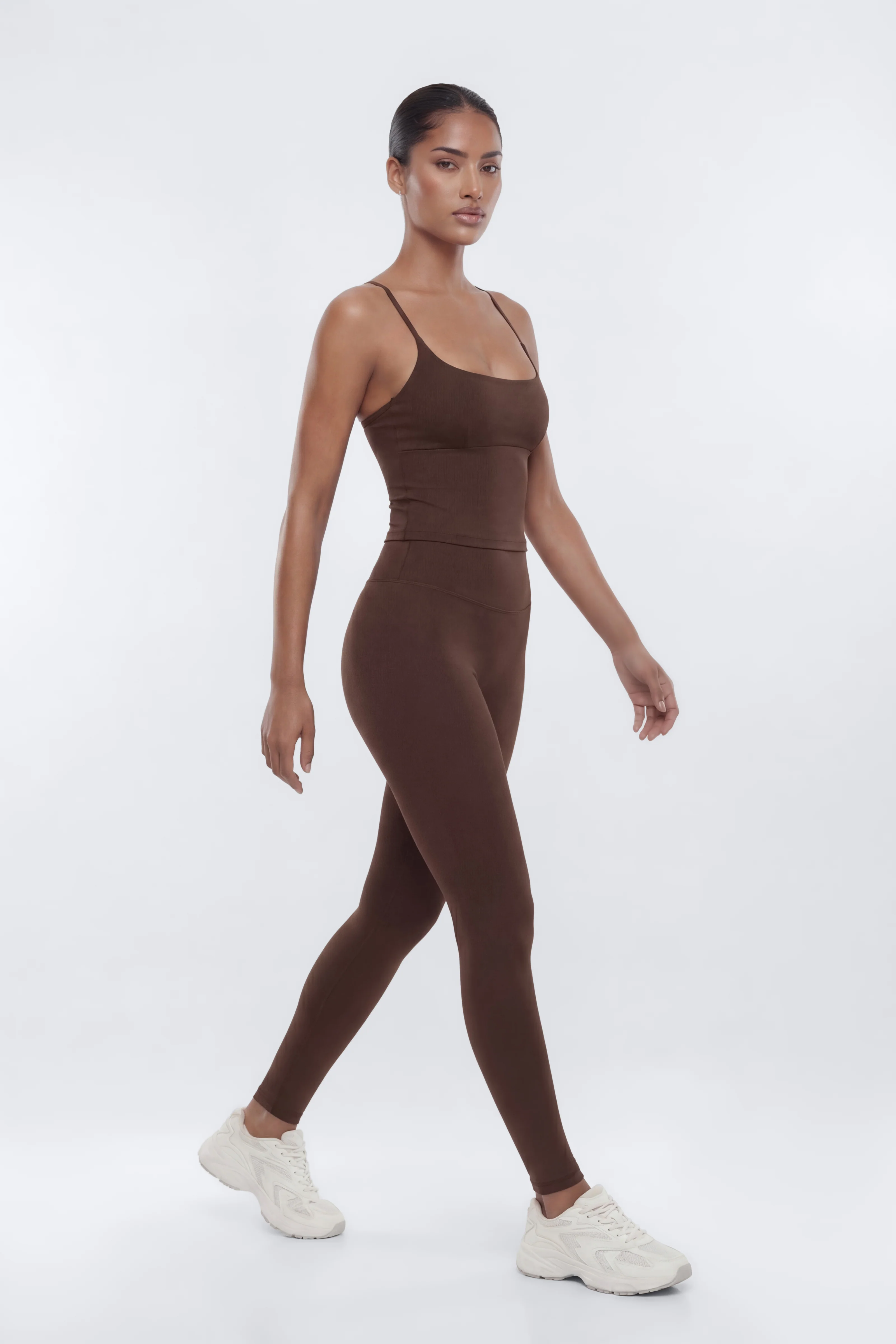 CloudForm™ Y Back Sports Top - Brown - Image 2