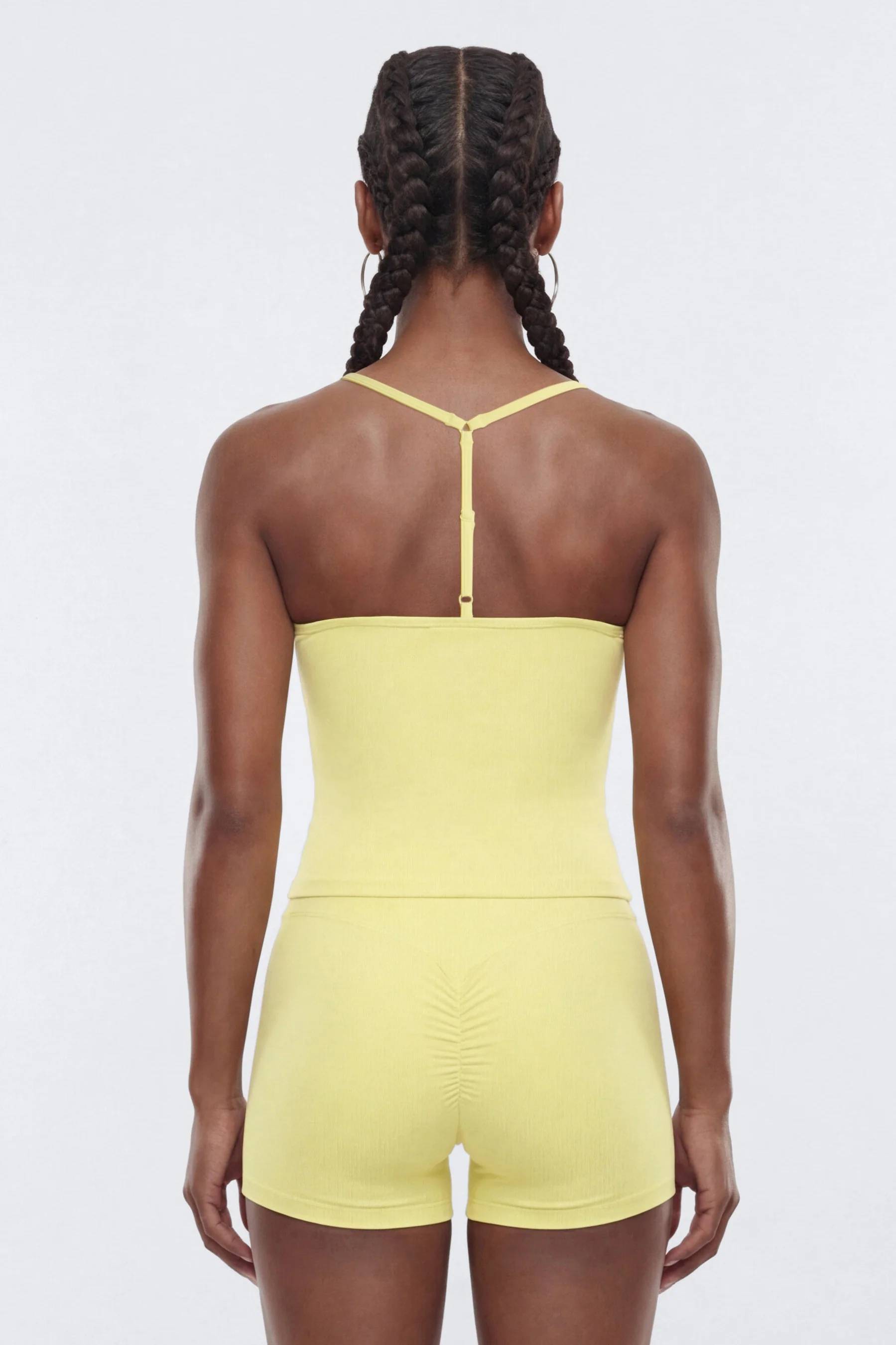 CloudForm™ Y Back Sports Top - Yellow - Image 3