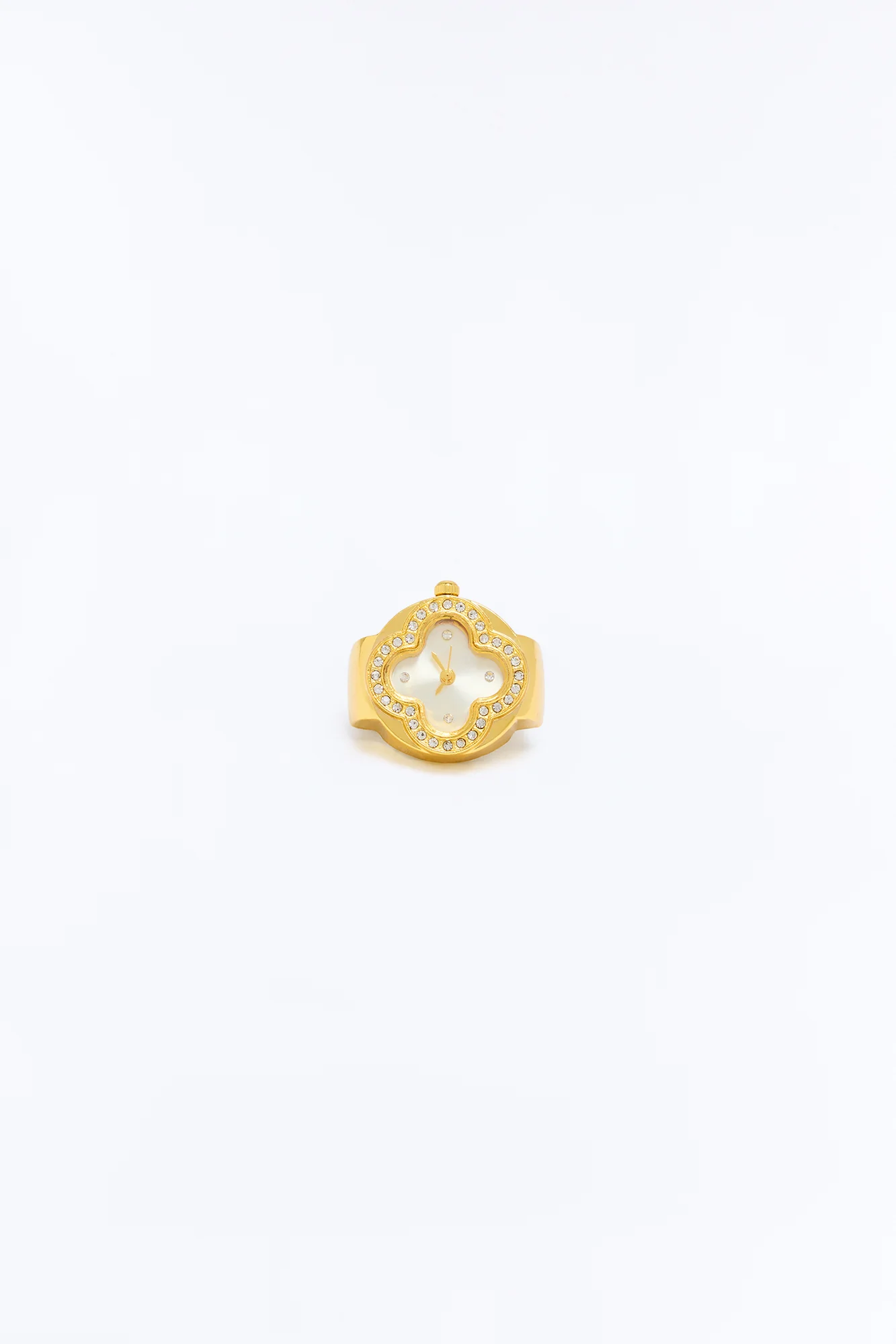 Clover Watch Ring - Gold