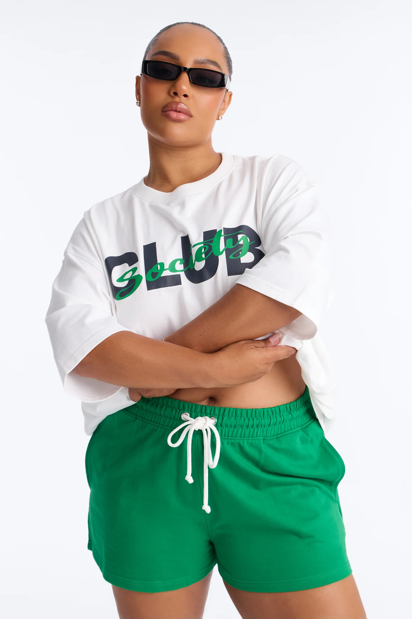 Club Society Short Set - Green/combo - Image 6