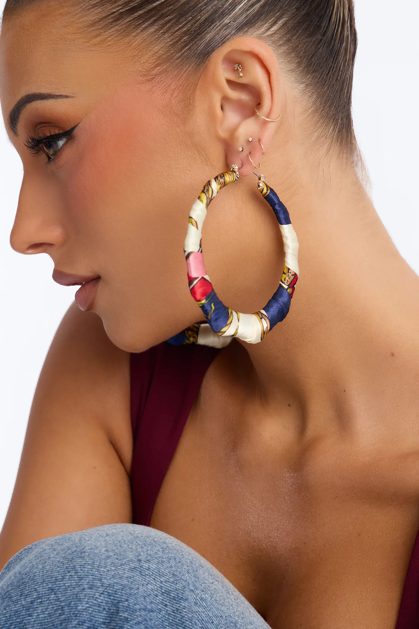 Coastal Hoop Earrings - Multi Color