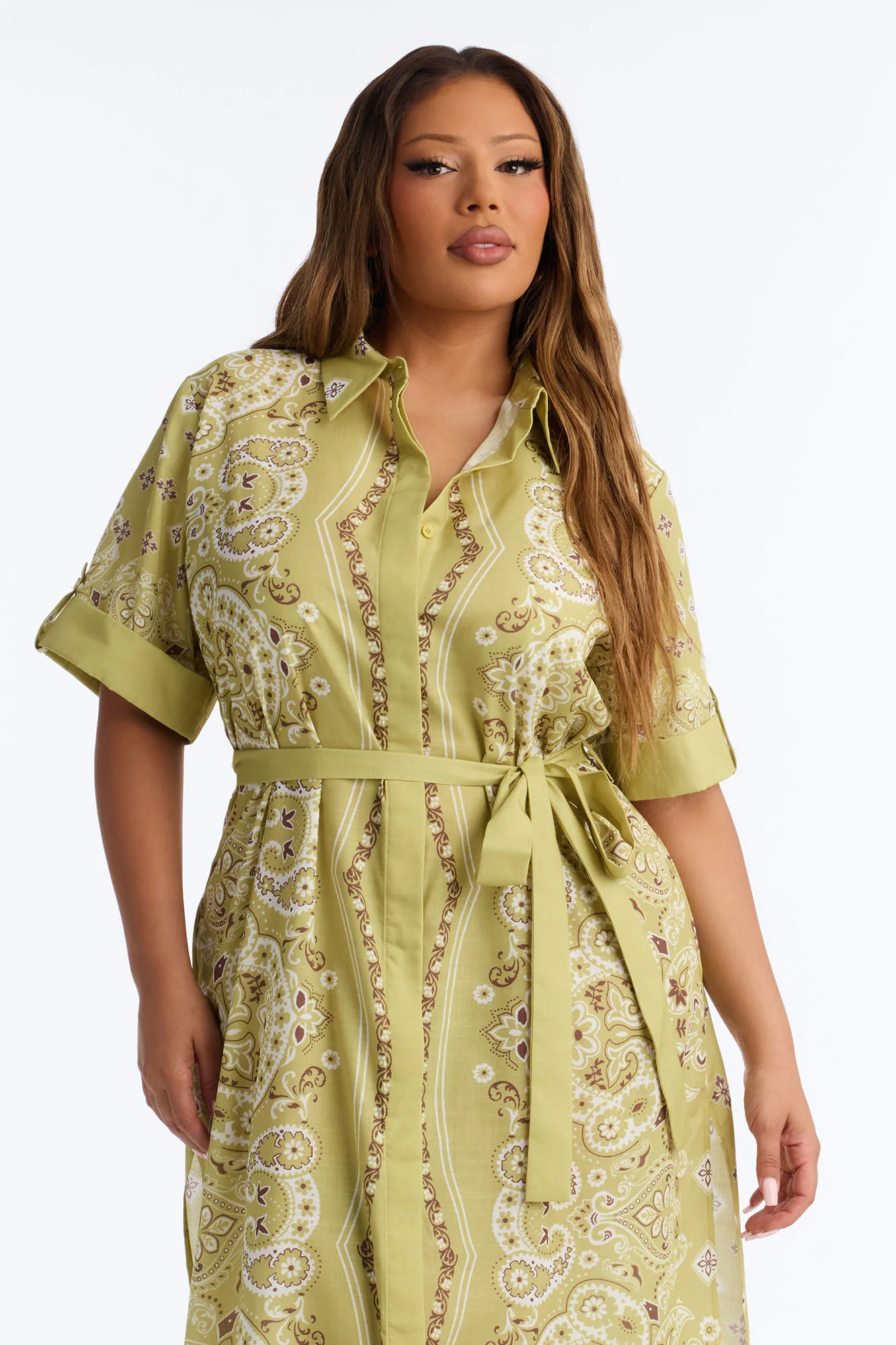 Coastal Mindset Paisley Maxi Dress - Green/combo - Image 6