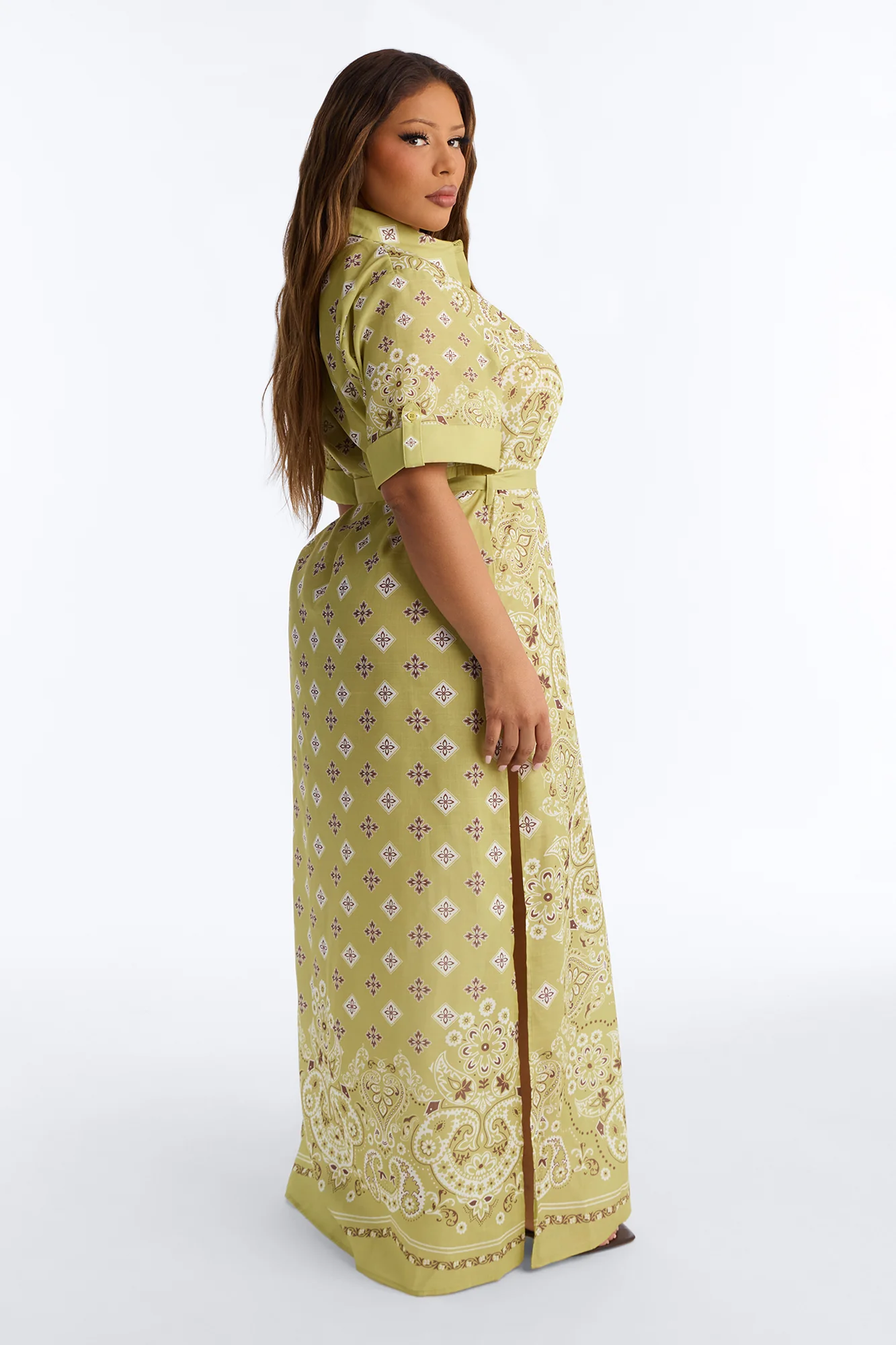 Coastal Mindset Paisley Maxi Dress - Green/combo - Image 7
