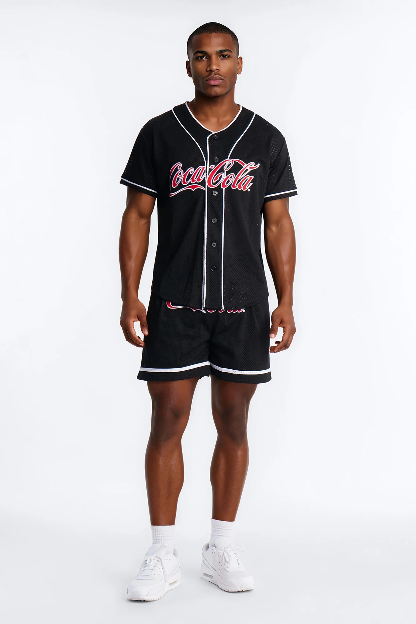 Coca Cola Patch Baseball Jersey - Black - Image 2