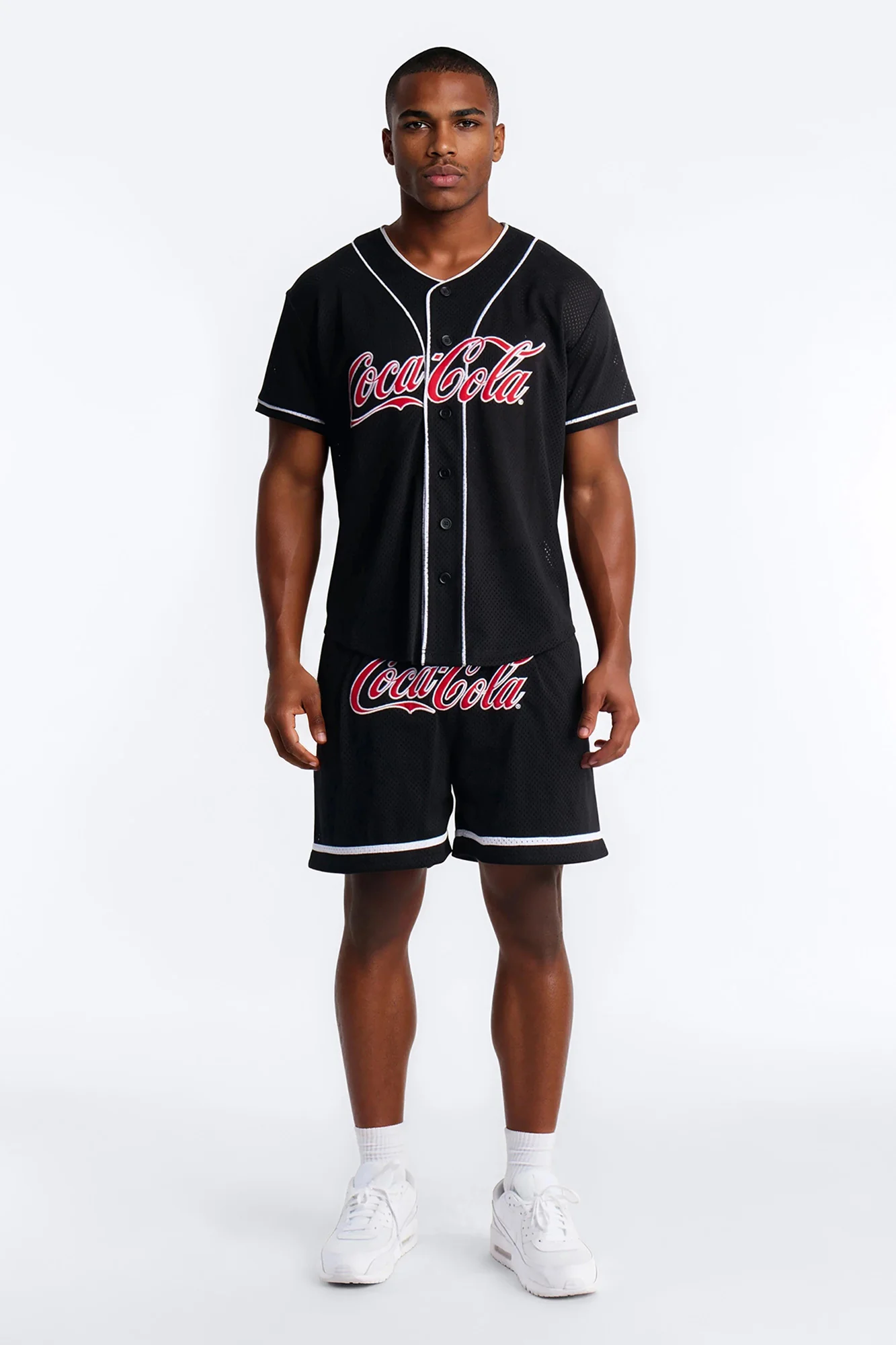 Coca Cola Patch Mesh Short - Black - Image 2