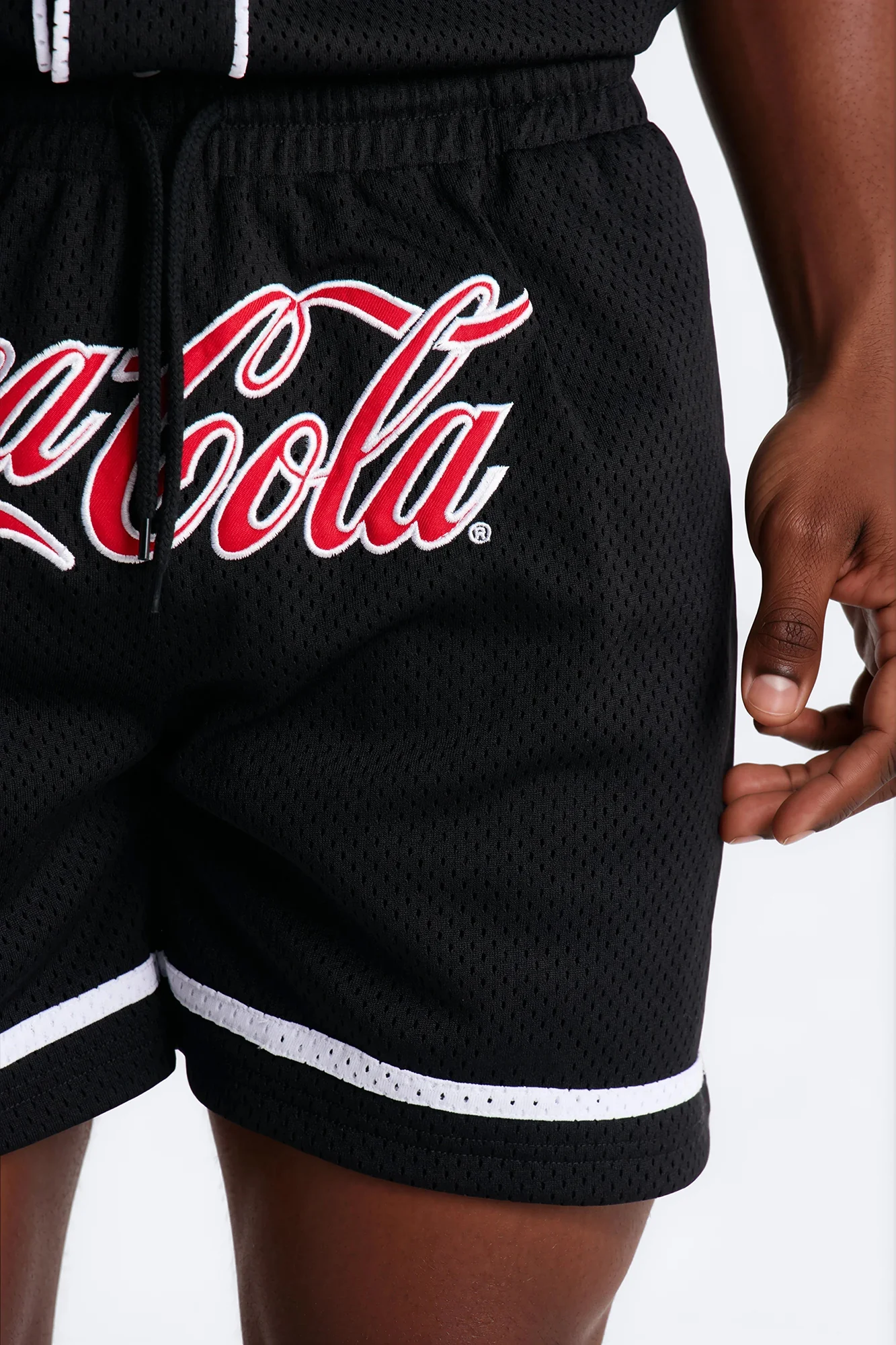 Coca Cola Patch Mesh Short - Black - Image 3
