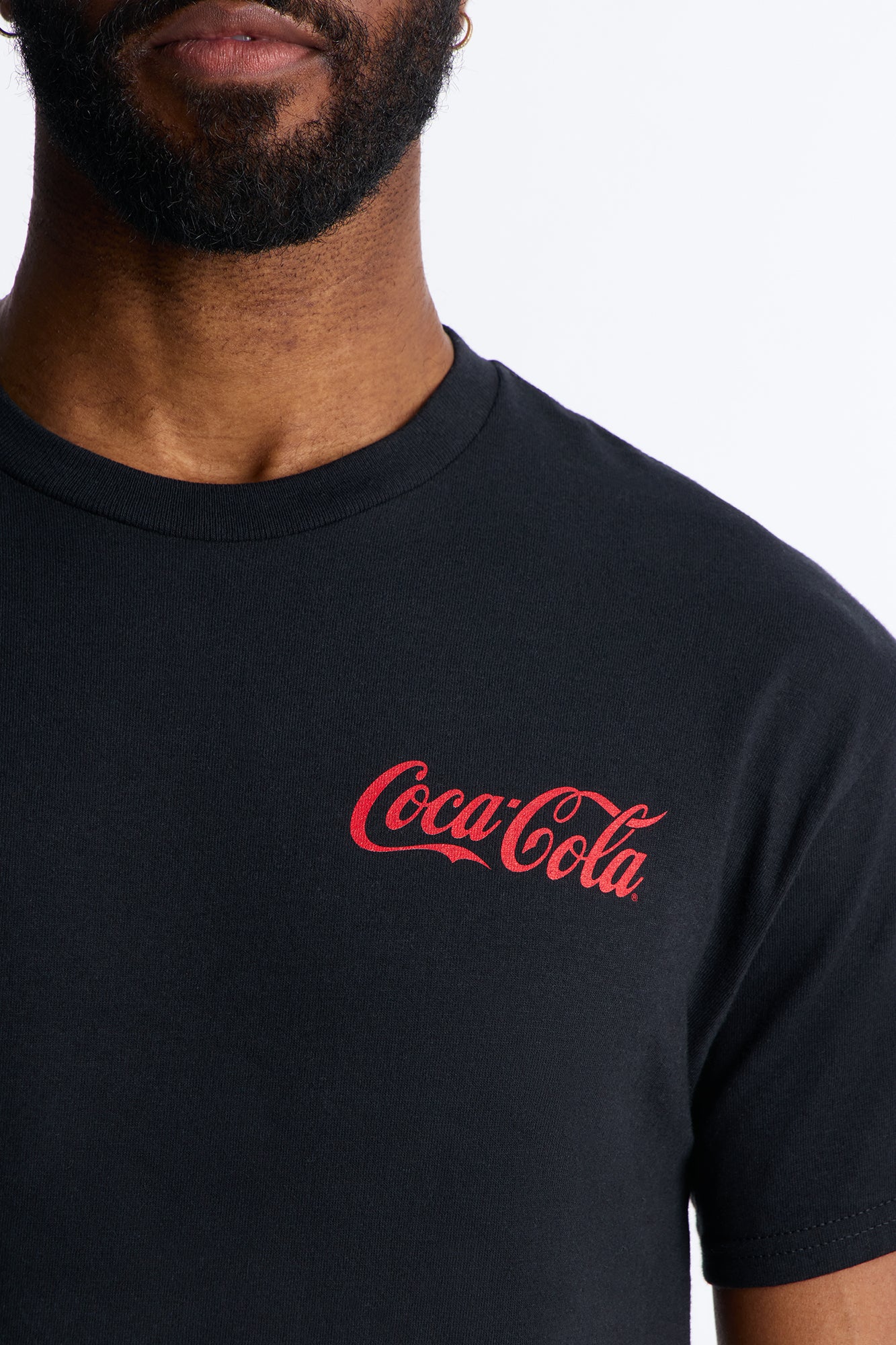 Coca Cola Refresh Heavy Weight Short Sleeve Tee - Black - Image 3