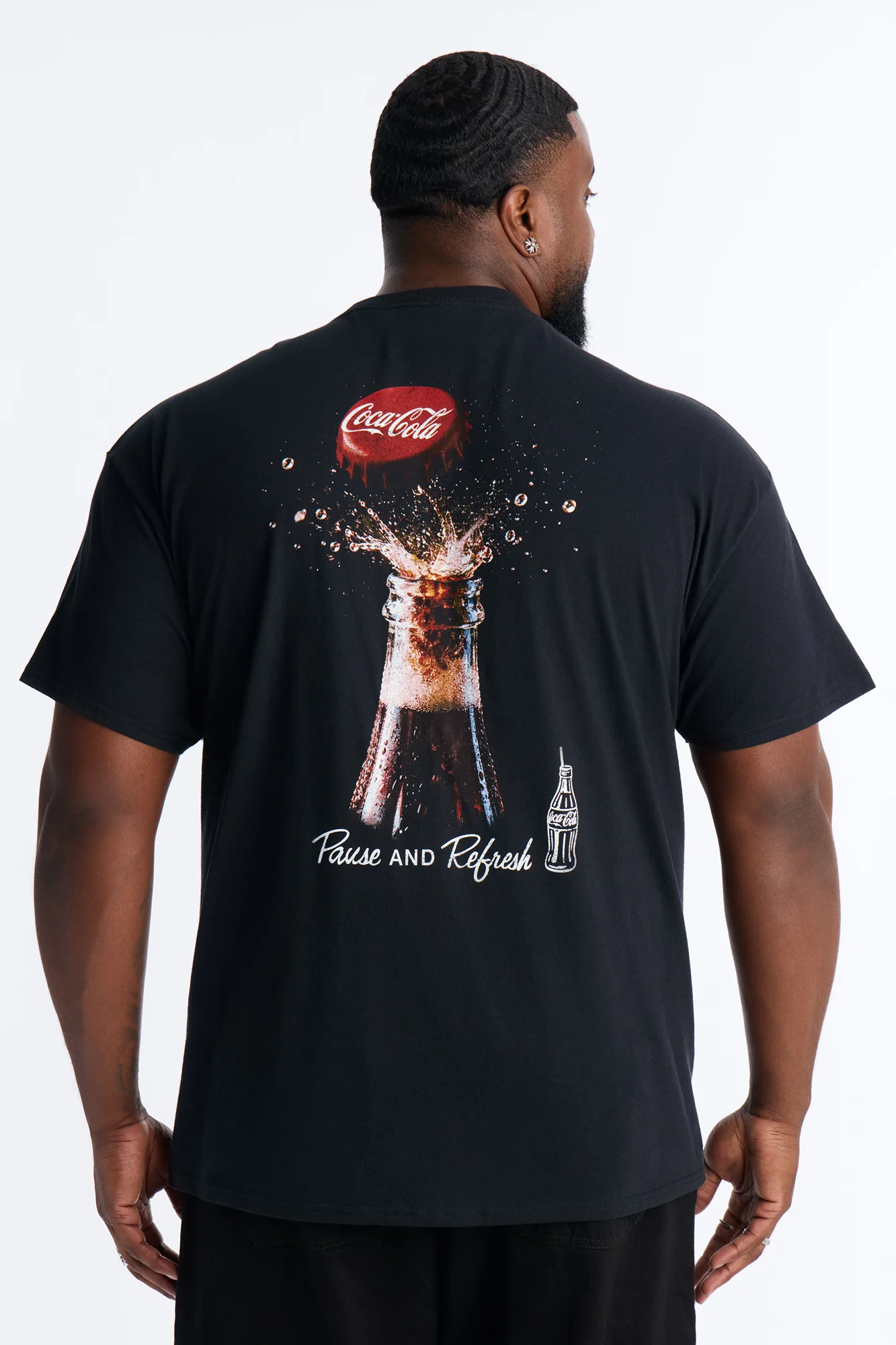 Coca Cola Refresh Heavy Weight Short Sleeve Tee - Black - Image 5