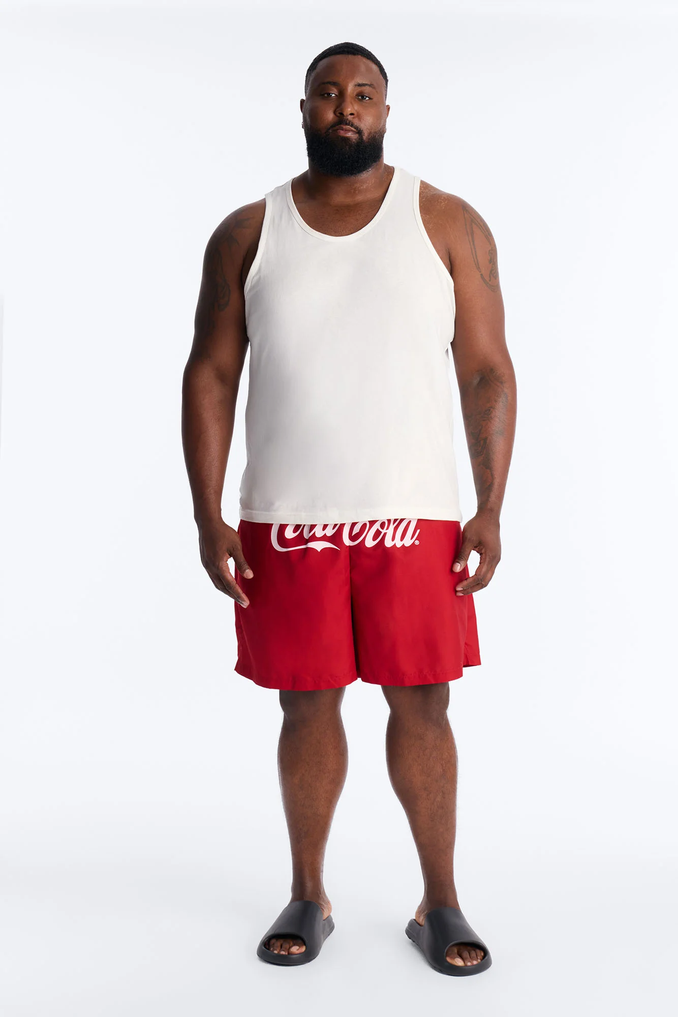 Coca Cola Swim Trunk 7″ - Red - Image 6