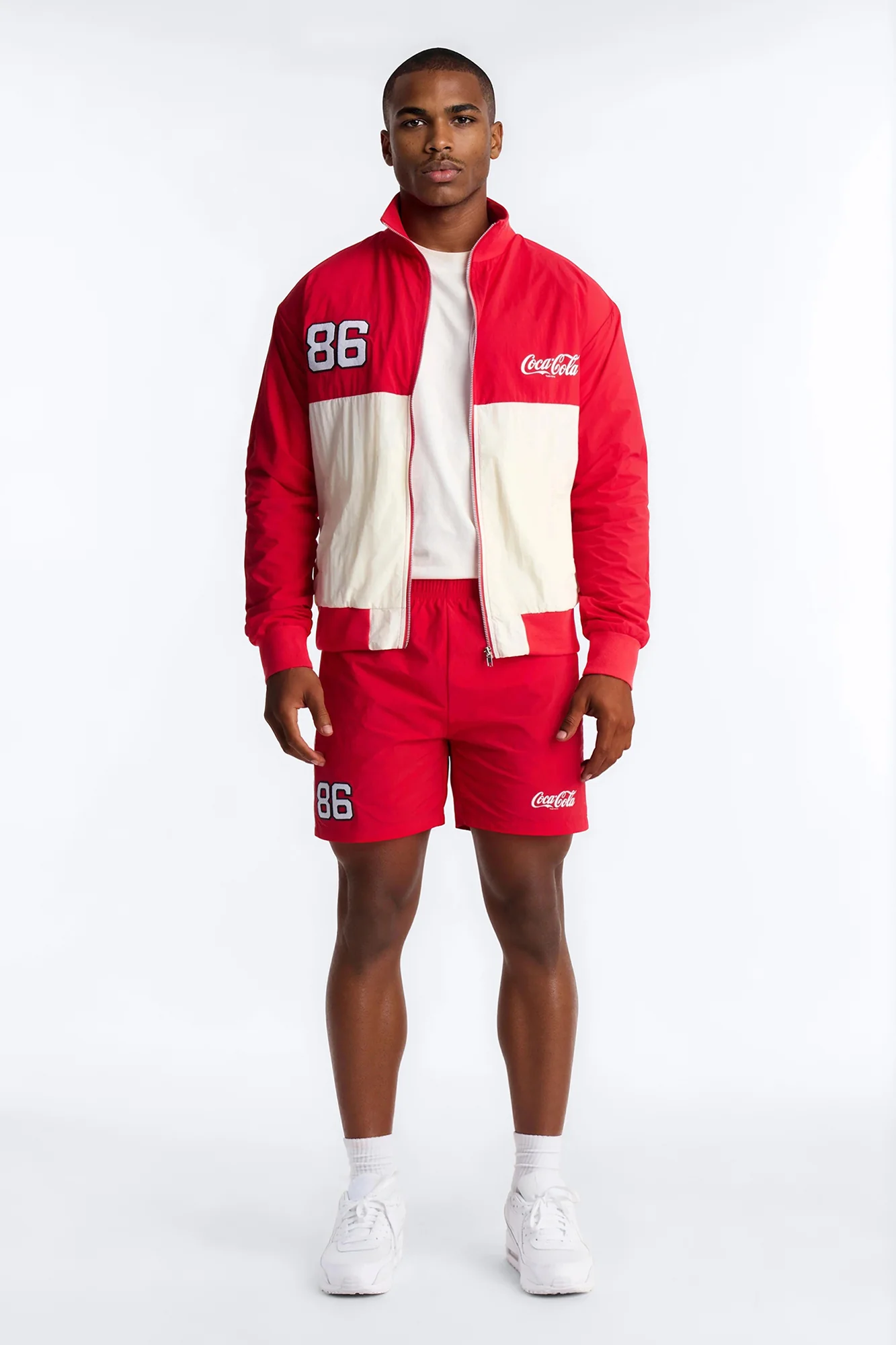 Coca Cola Warm Up Track Short - Red/combo - Image 2