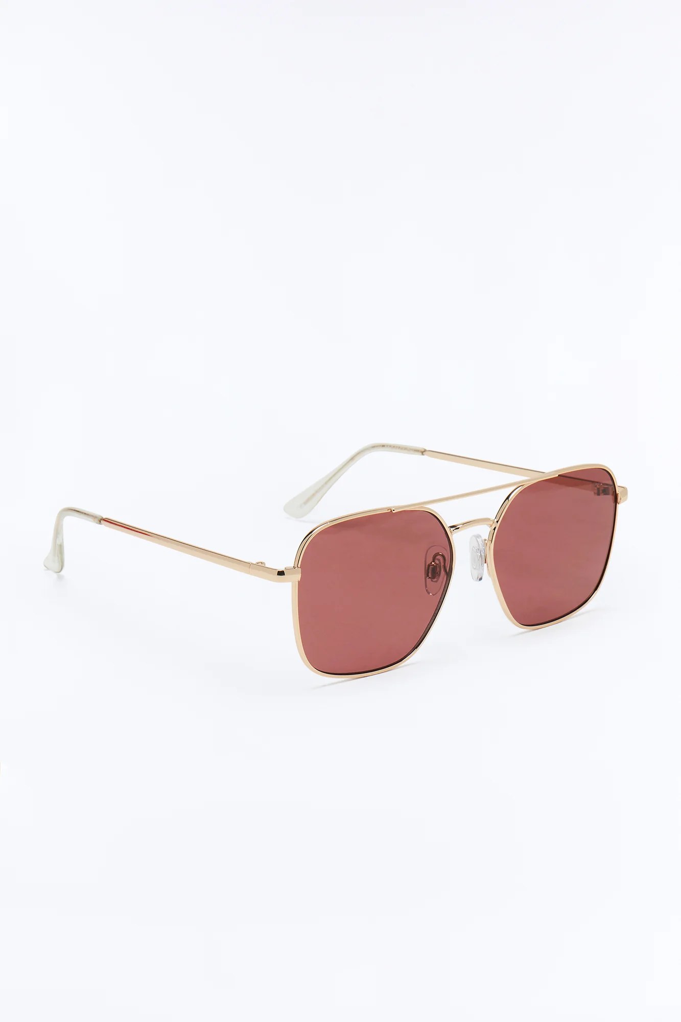 Cockpit Aviator Sunglasses - Silver/Purple - Image 4