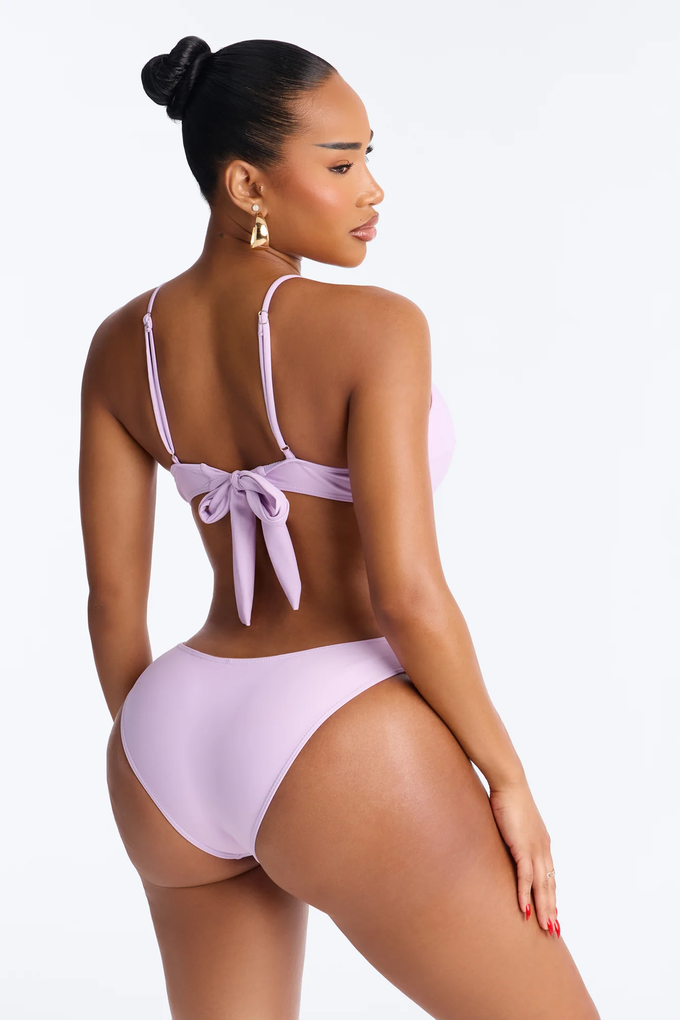 Coconut Life O-Ring Asymmetrical Side Out 1 Piece Swimsuit - Lavender - Image 3