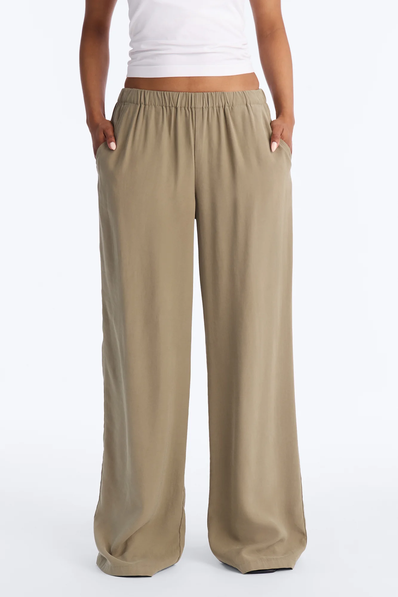 Coffee Break Straight Leg Pant 33″ - Olive - Image 2