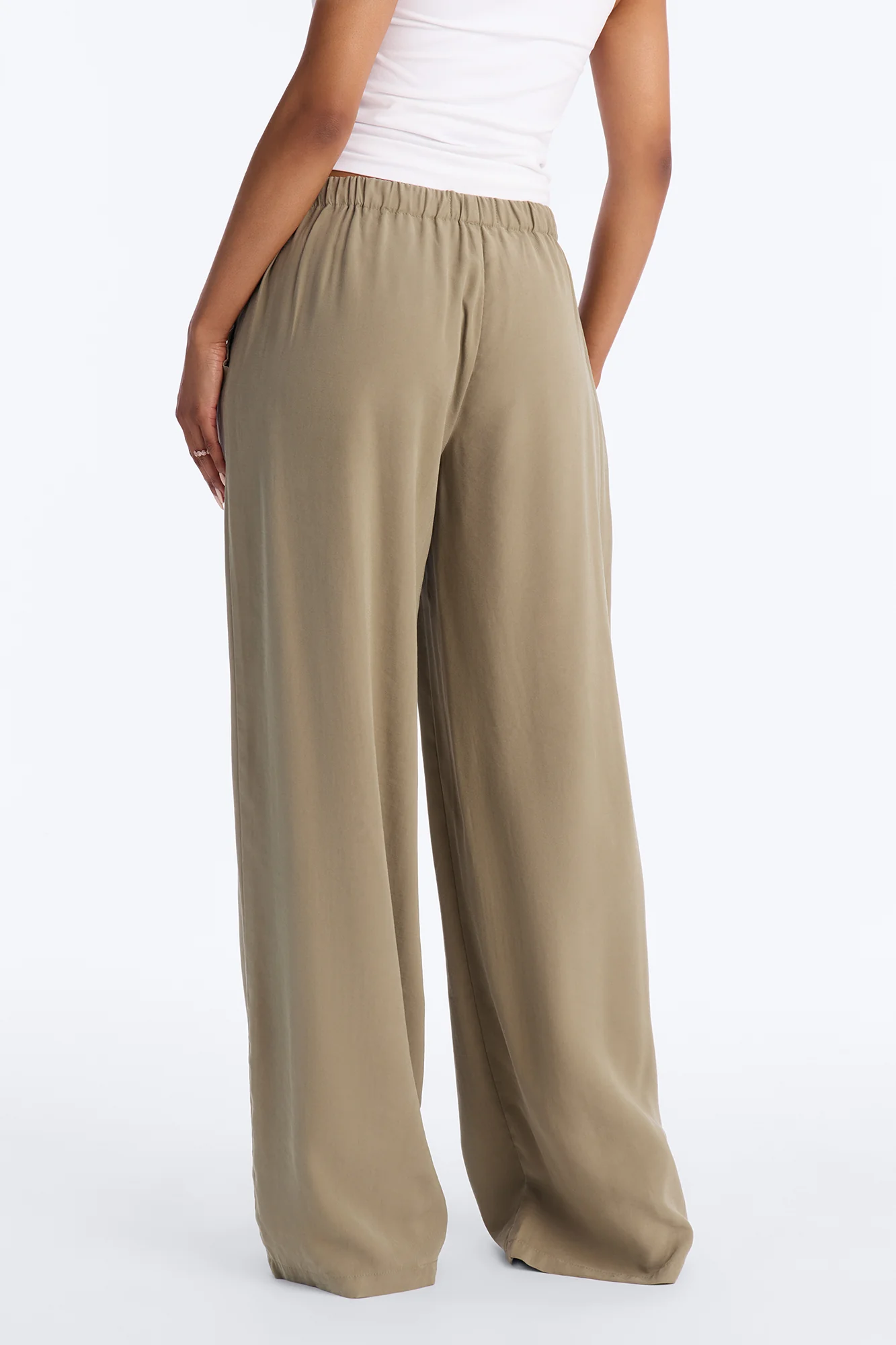 Coffee Break Straight Leg Pant 33″ - Olive - Image 4