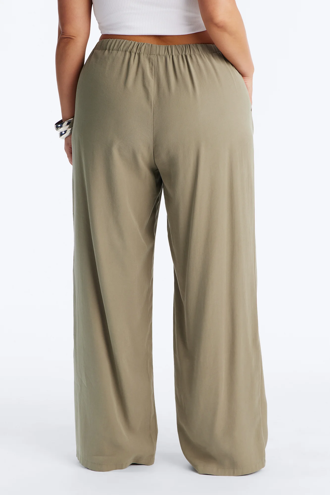 Coffee Break Straight Leg Pant 33″ - Olive - Image 7
