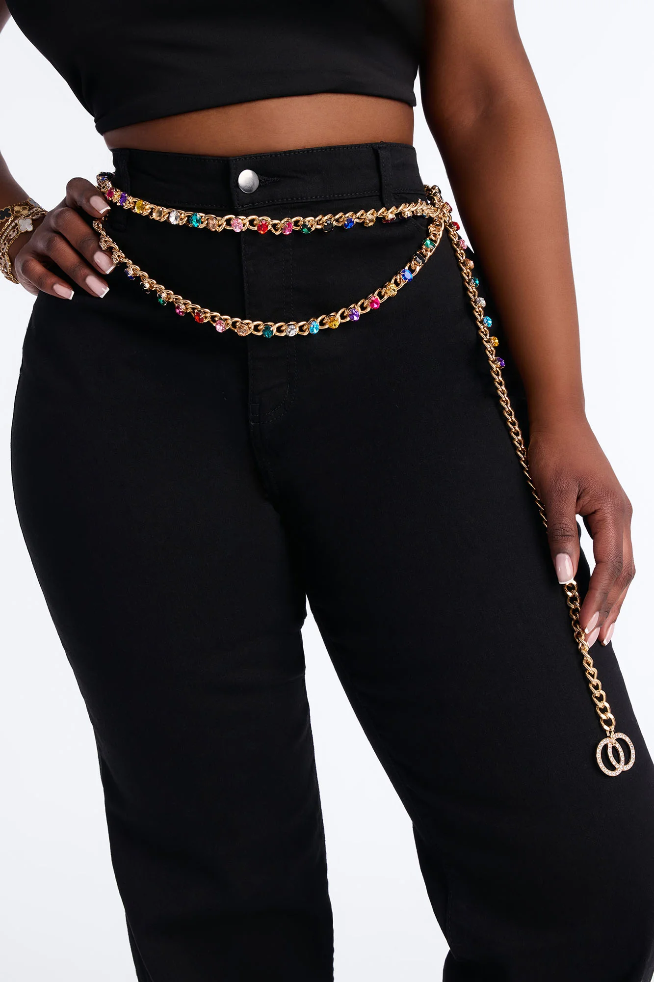 Colors Of The Sun Chain Belt - Gold - Image 5