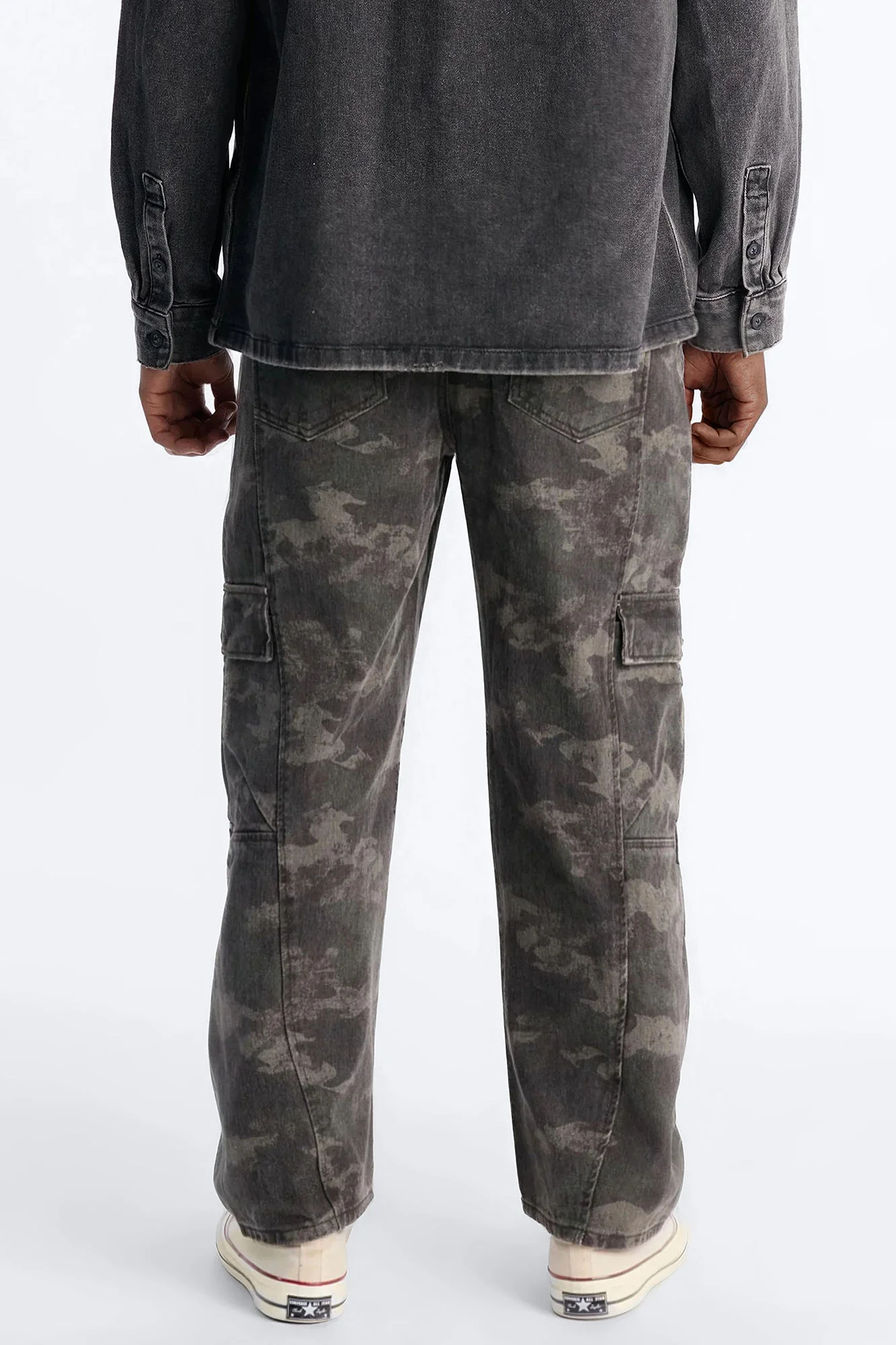 Combat Seams Barrel Jeans - Camouflage - Image 4