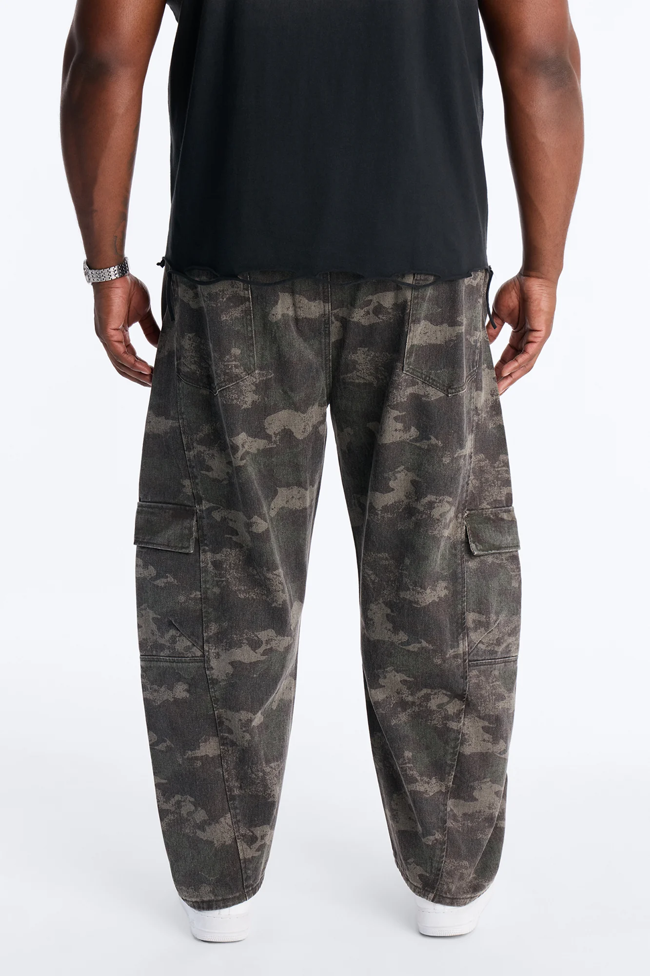 Combat Seams Barrel Jeans - Camouflage - Image 5