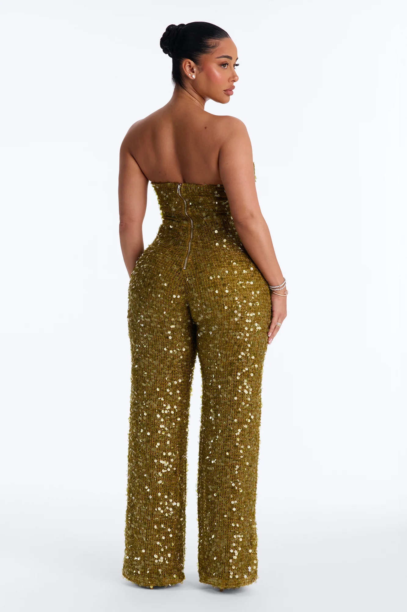 Commotion For The Sequin Jumpsuit - Green - Image 4
