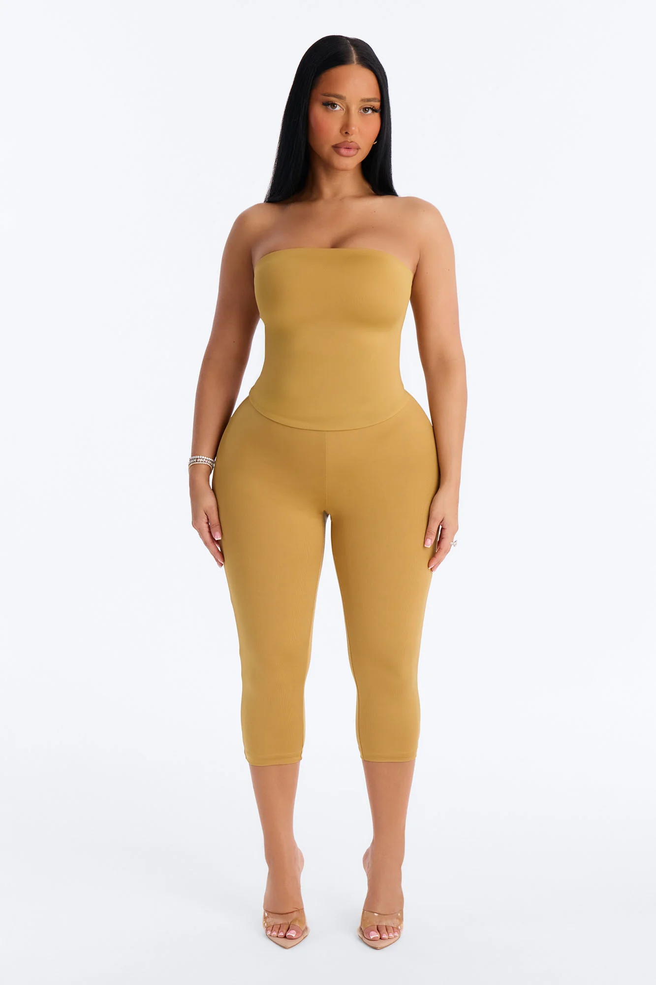 Contour Double Lined Tube Top - Honey - Image 3