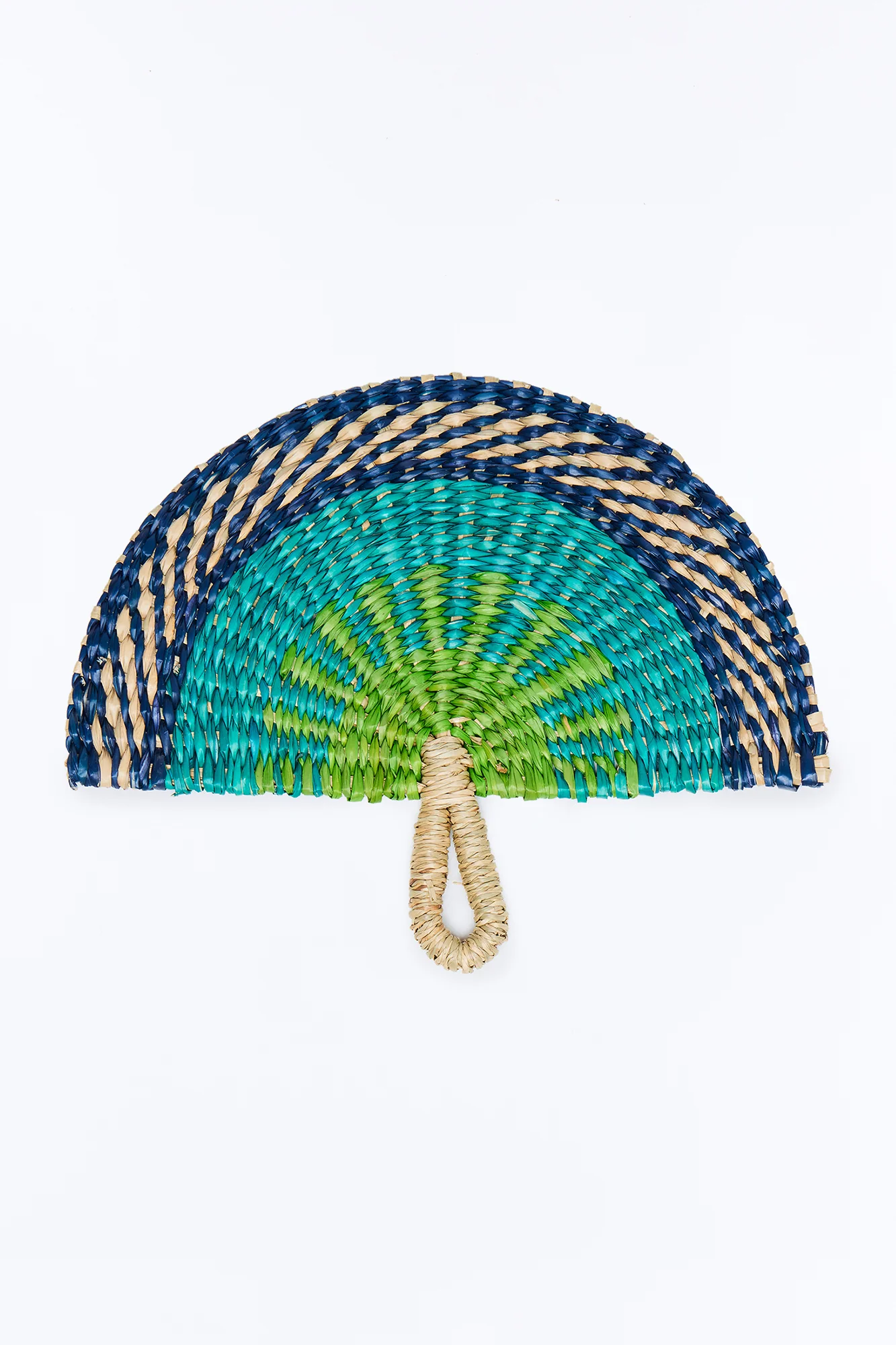 Cool Down Straw Fan - Blue/combo - Image 2
