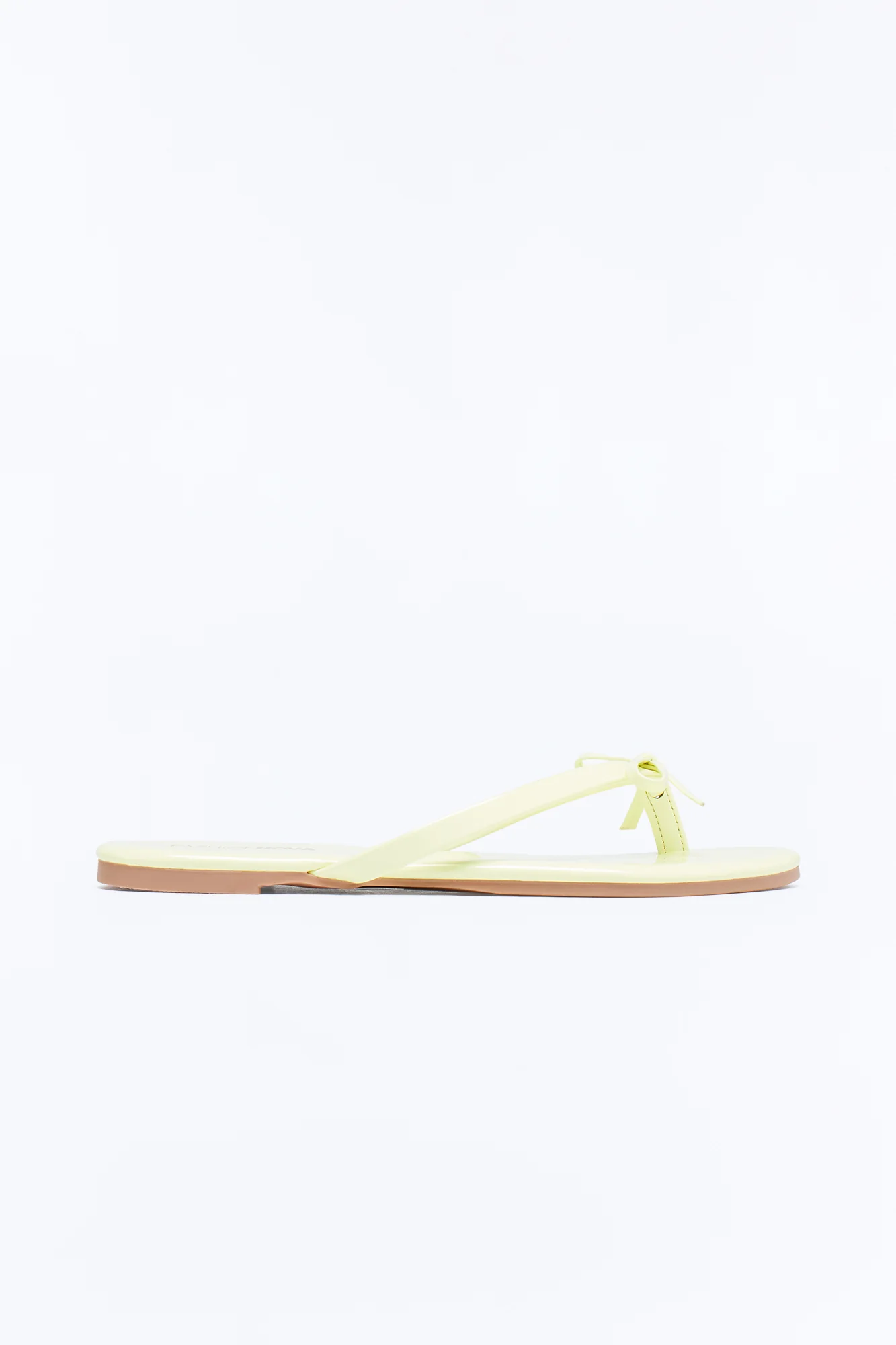 Coral Bow Flip Flops - Yellow