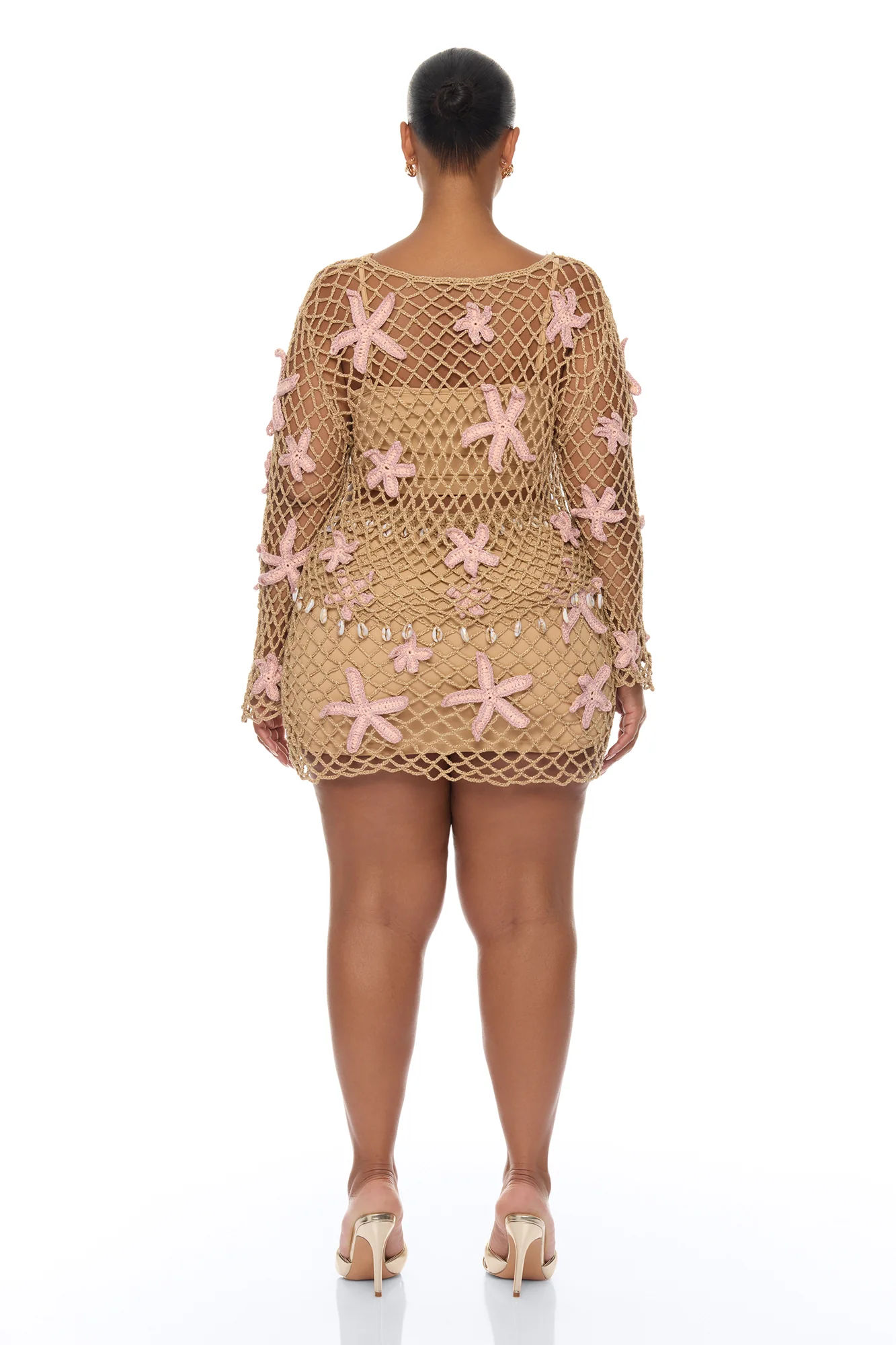 Coral Coast Crochet Mini Skirt Set - Brown/combo - Image 8