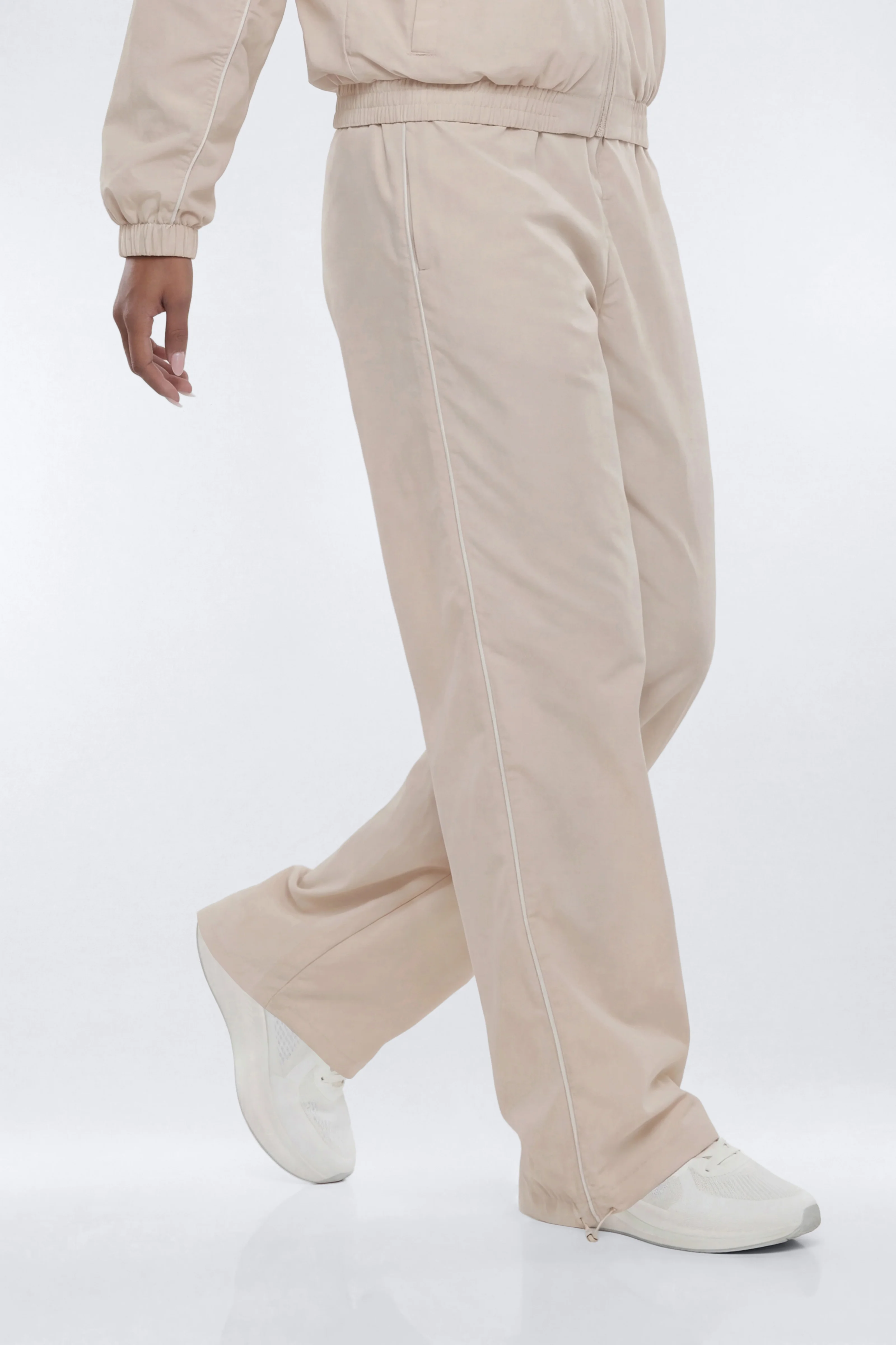 CoreNylon 32″ Pocket Track Pant - Oat Milk - Image 2