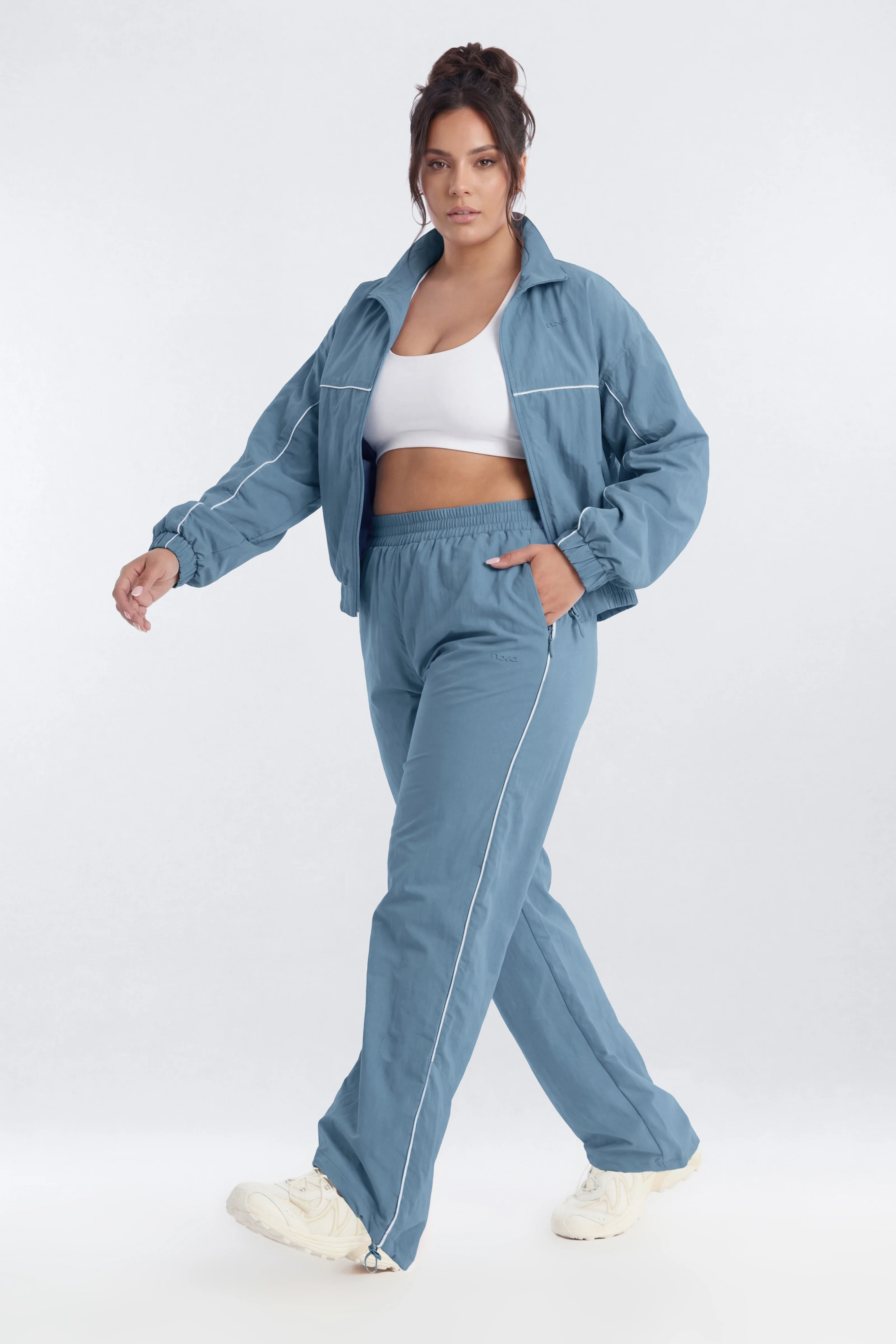 CoreNylon 32″ Pocket Track Pant - Soft Indigo - Image 7