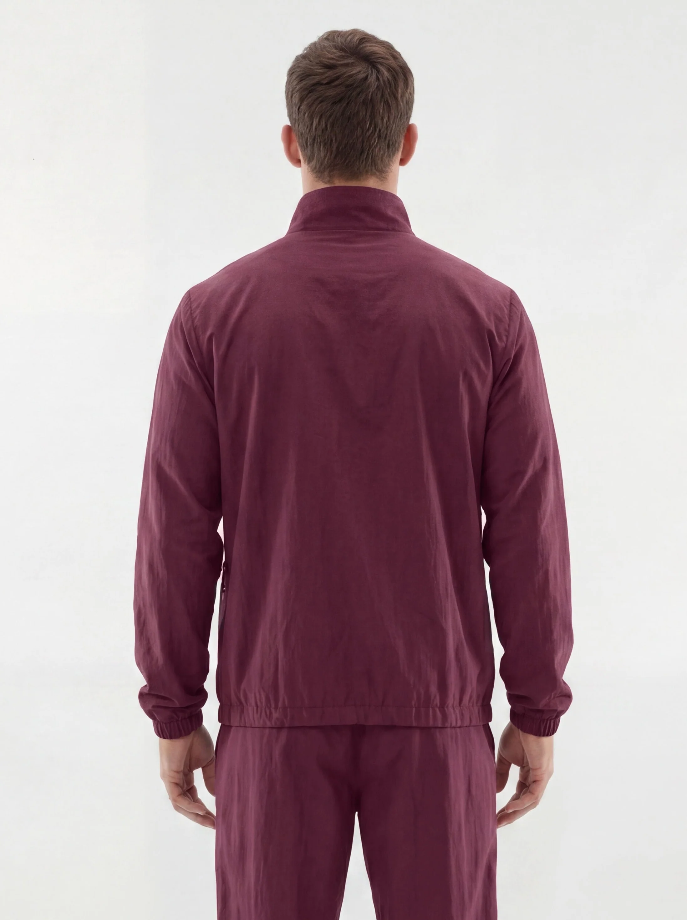 CoreNylon Half Zip Jacket - Merlot - Image 3