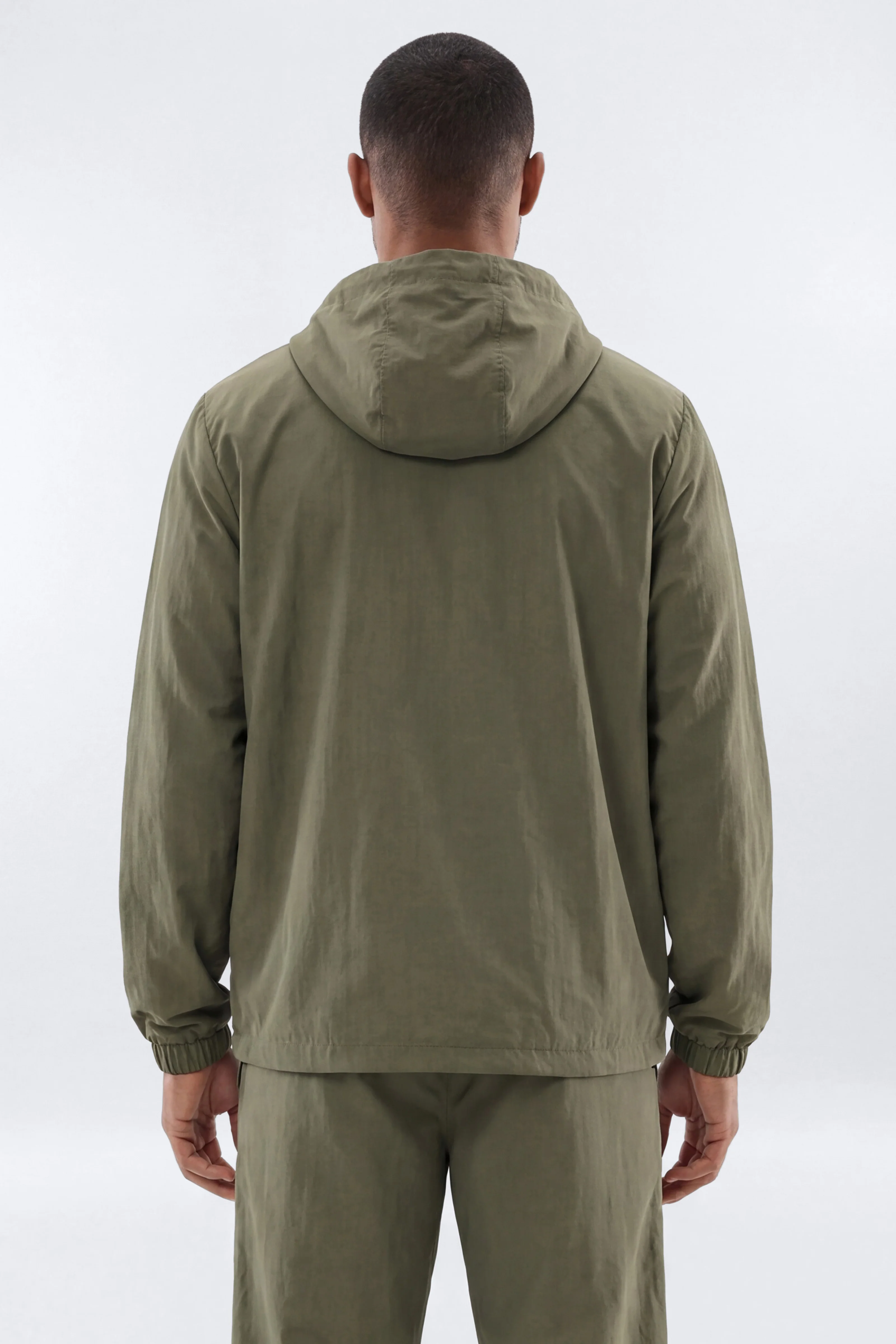 CoreNylon Hooded Full Zip Jacket - Moss - Image 5