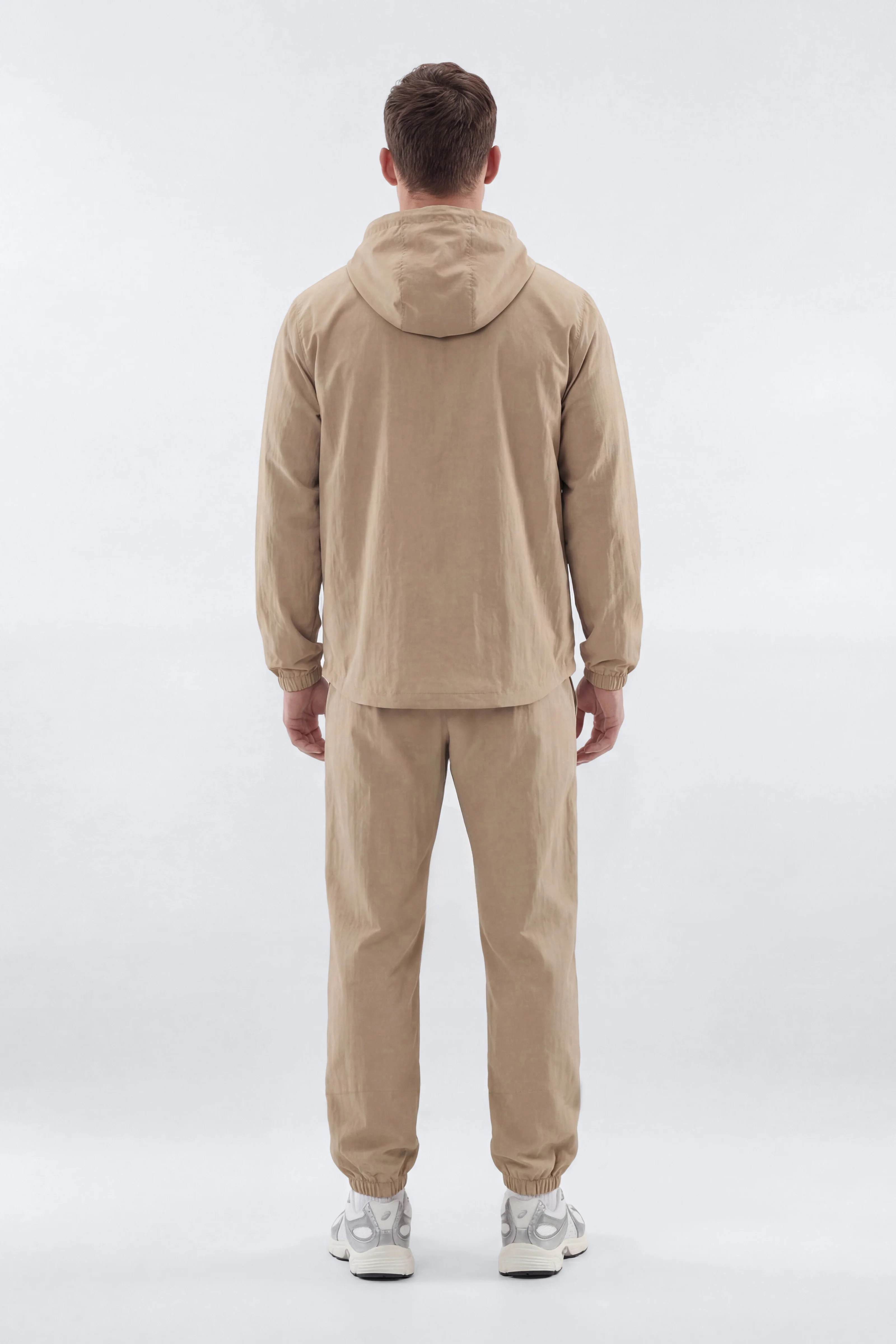 CoreNylon Hooded Full Zip Jacket - Taupe - Image 3