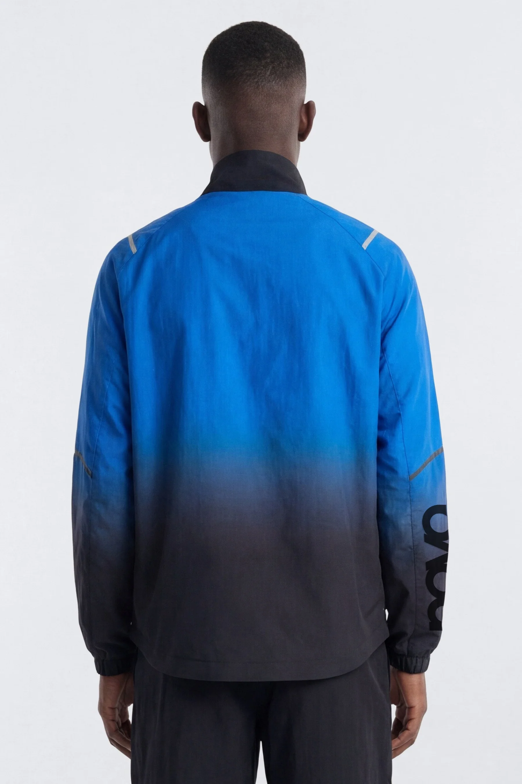 CoreNylon Ombre Full Zip Jacket - Blue/Black - Image 4
