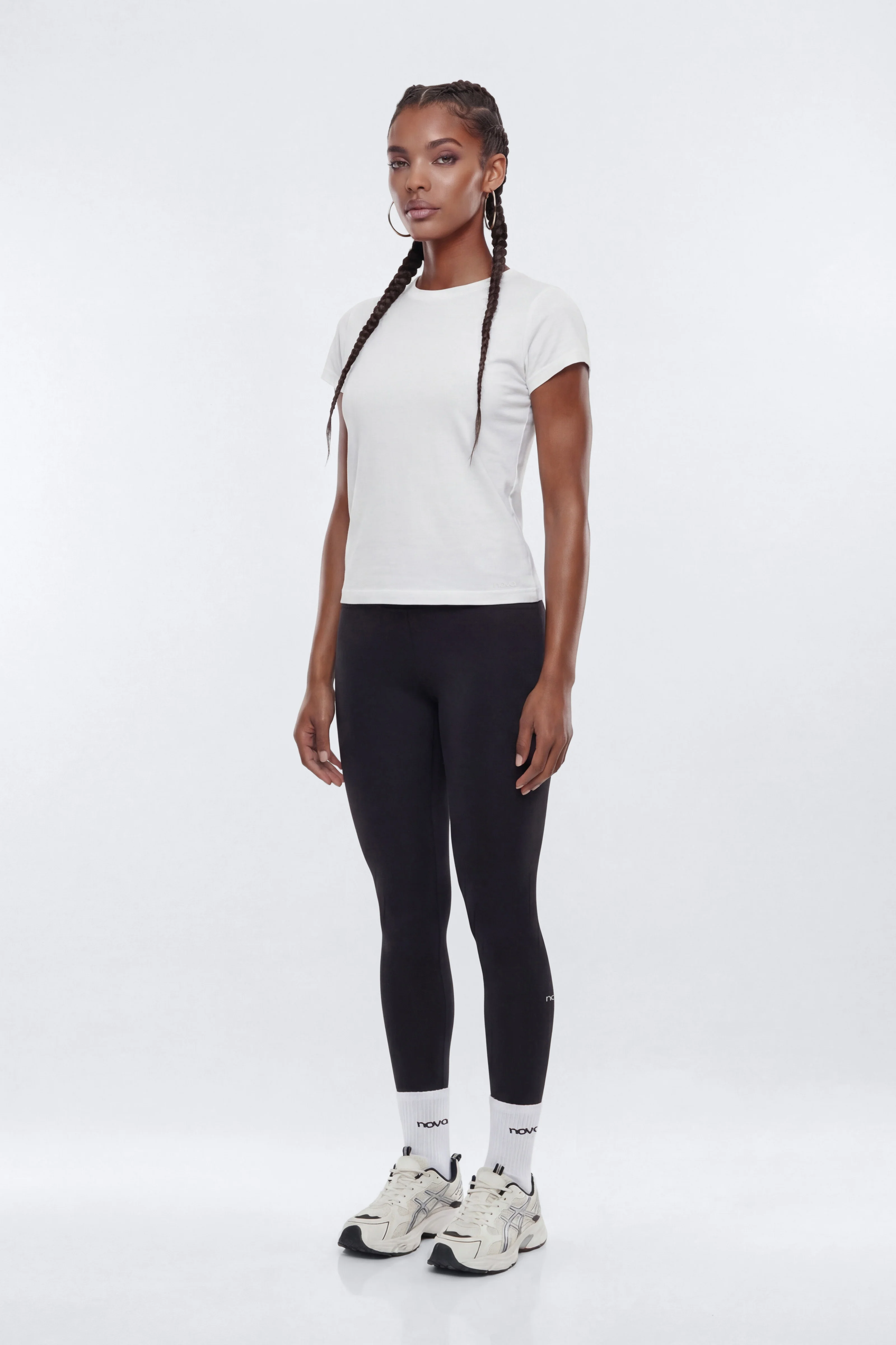 Cotton Jersey Short Sleeve T Shirt - Bright White - Image 2